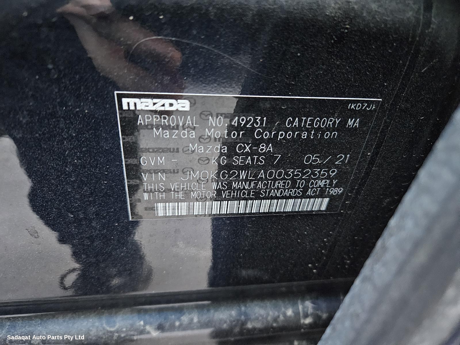 Mazda Cx8 Left Rear Strut