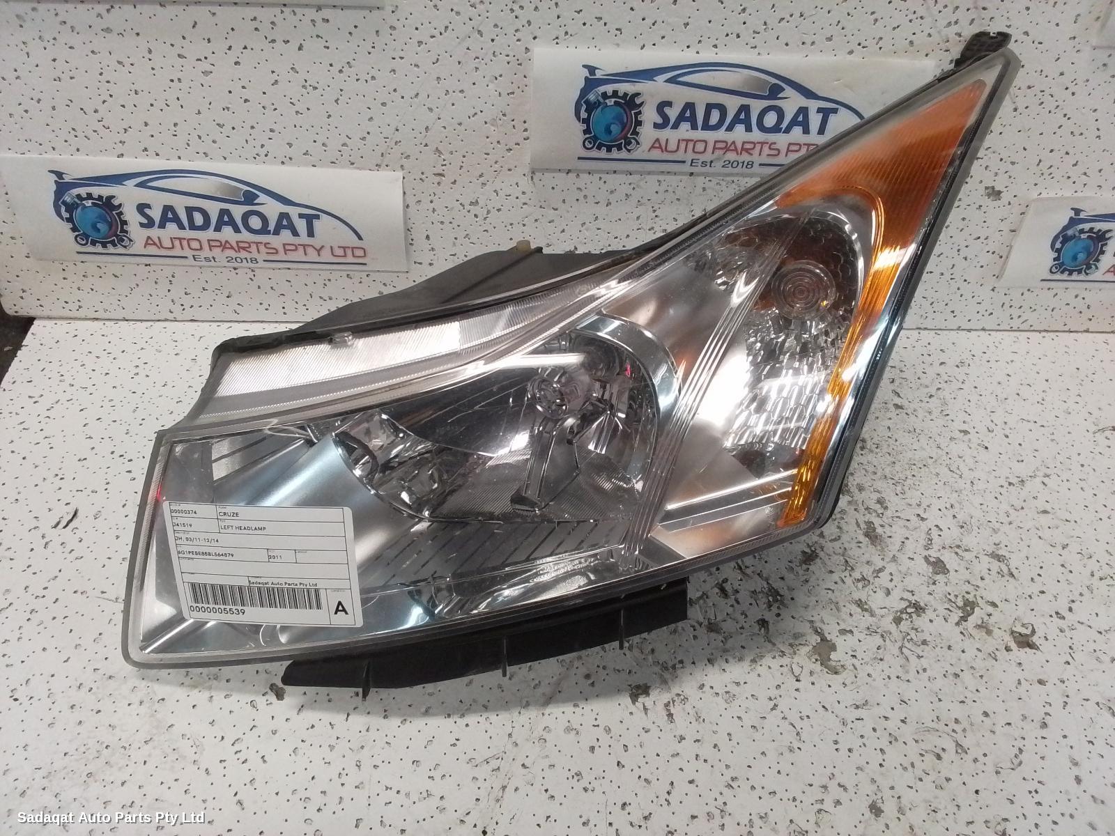 Holden Cruze Left Headlamp