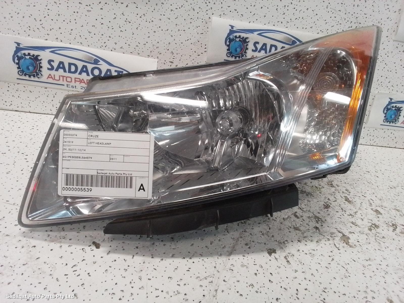 Holden Cruze Left Headlamp