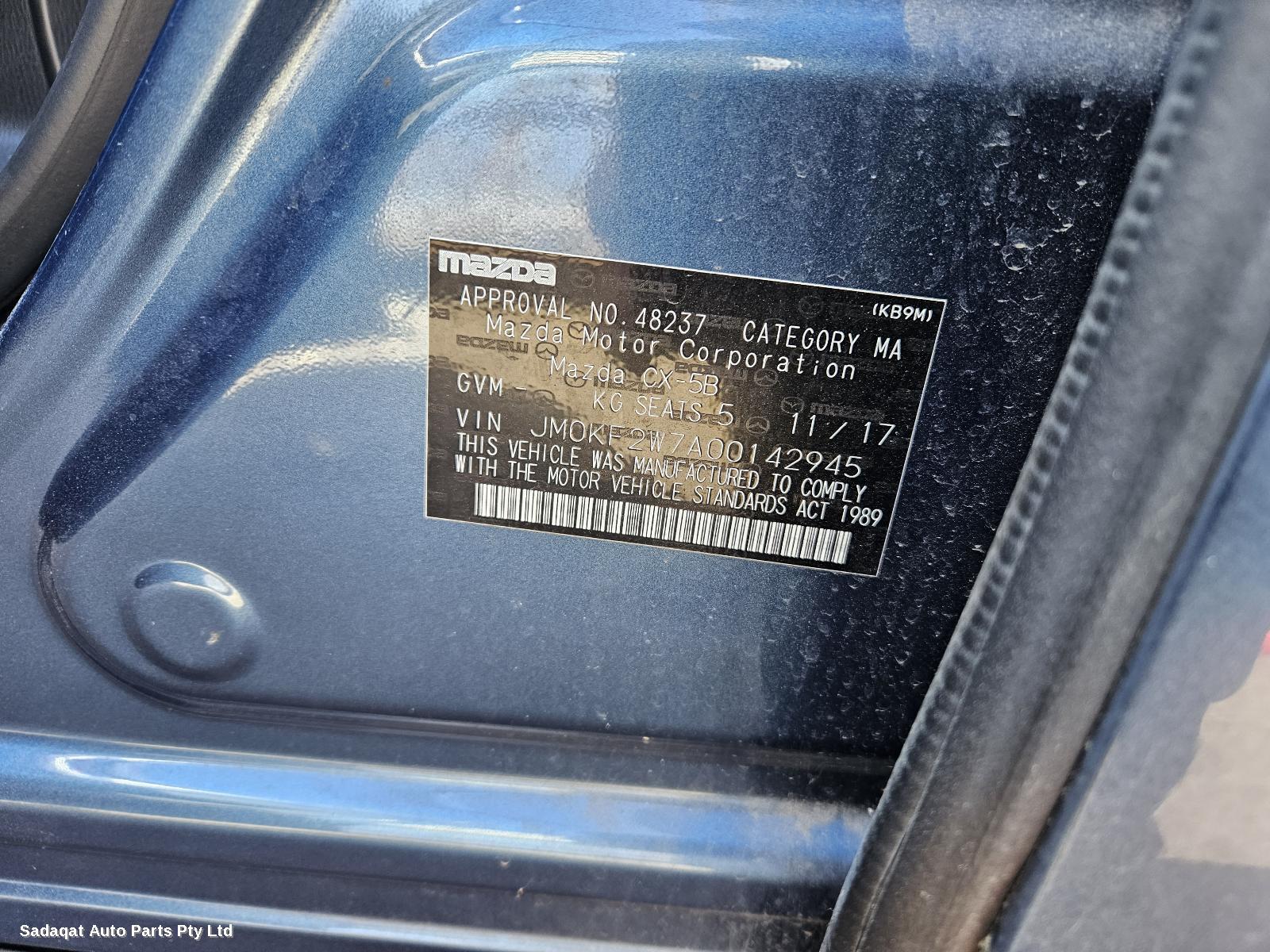 Mazda Cx5 Right Guard Liner