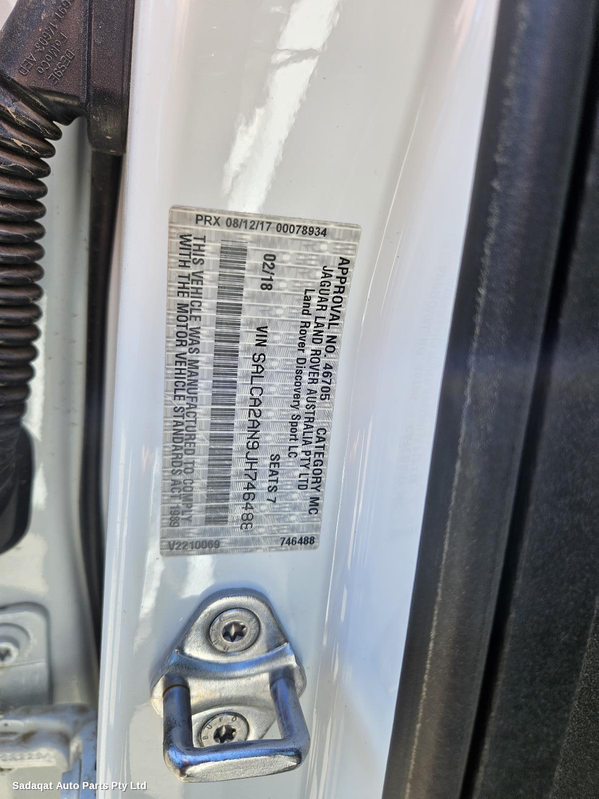 Land Rover Discovery Sport Left Door Mirror