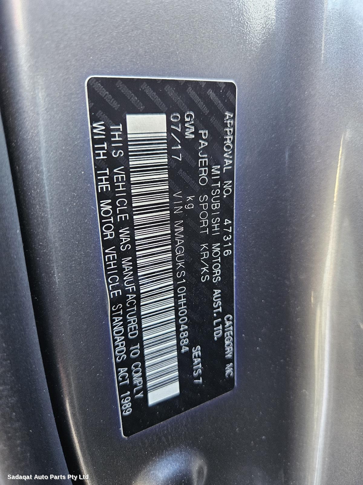 Mitsubishi Pajero Right Door Mirror