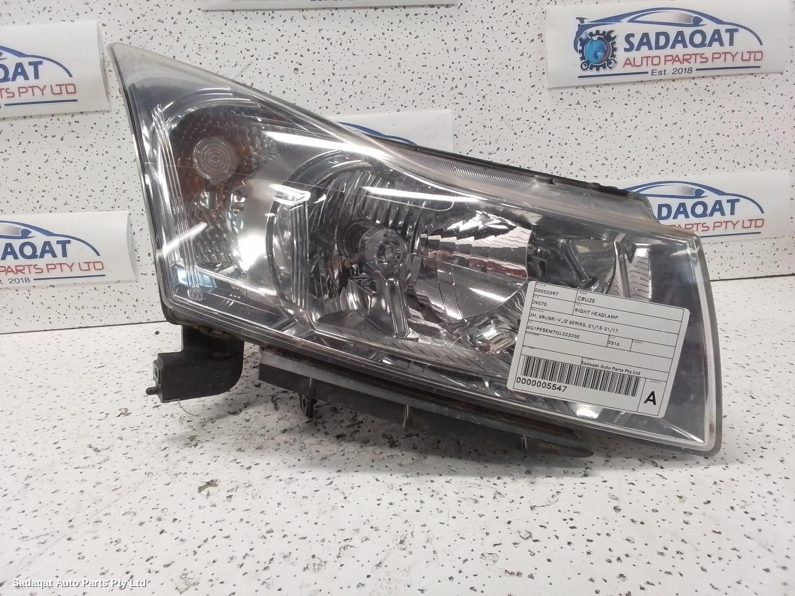 Holden Cruze Right Headlamp