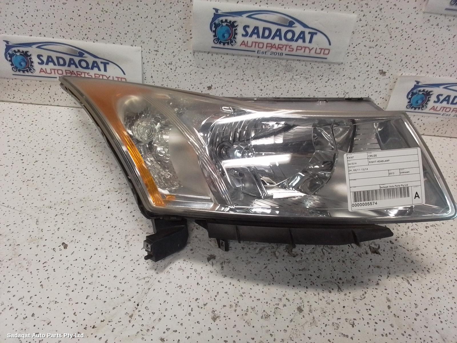 Holden Cruze Right Headlamp