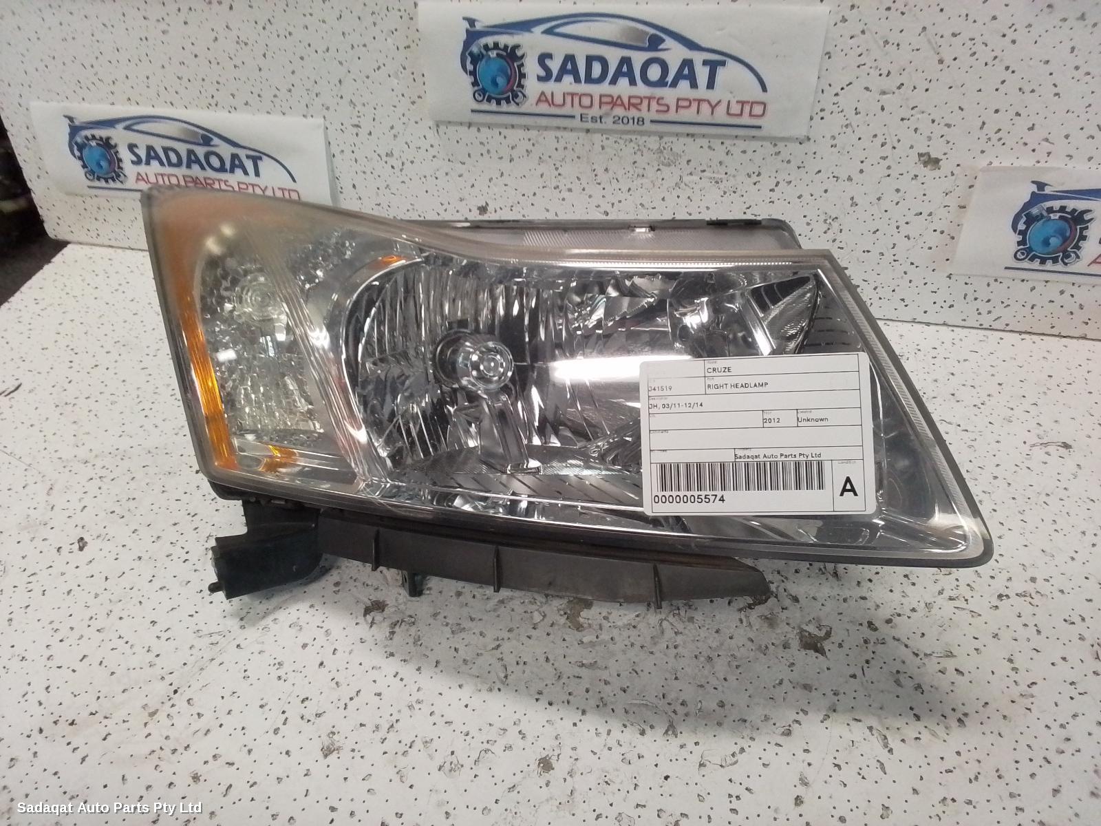 Holden Cruze Right Headlamp