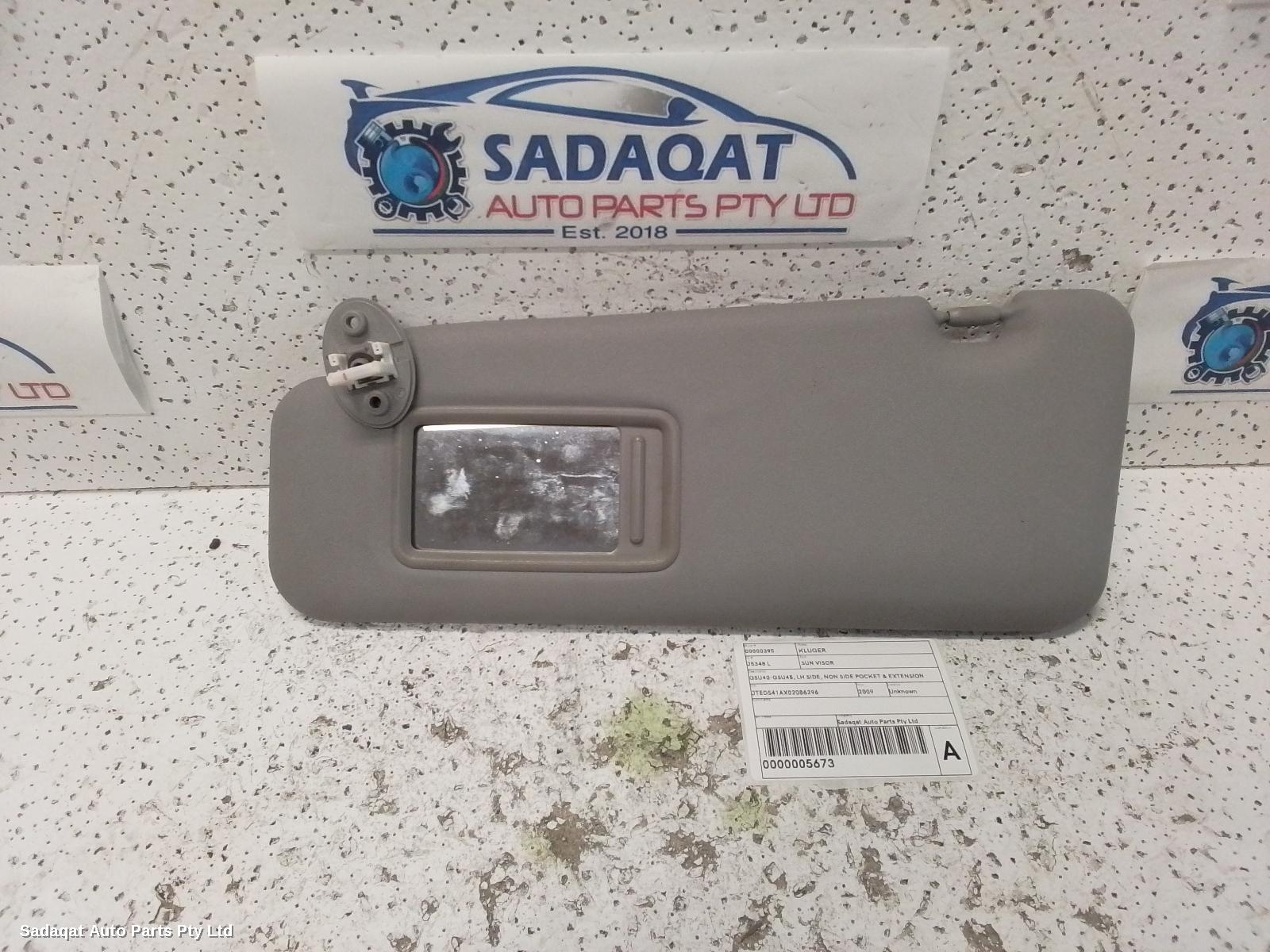 Toyota Kluger Sunvisor