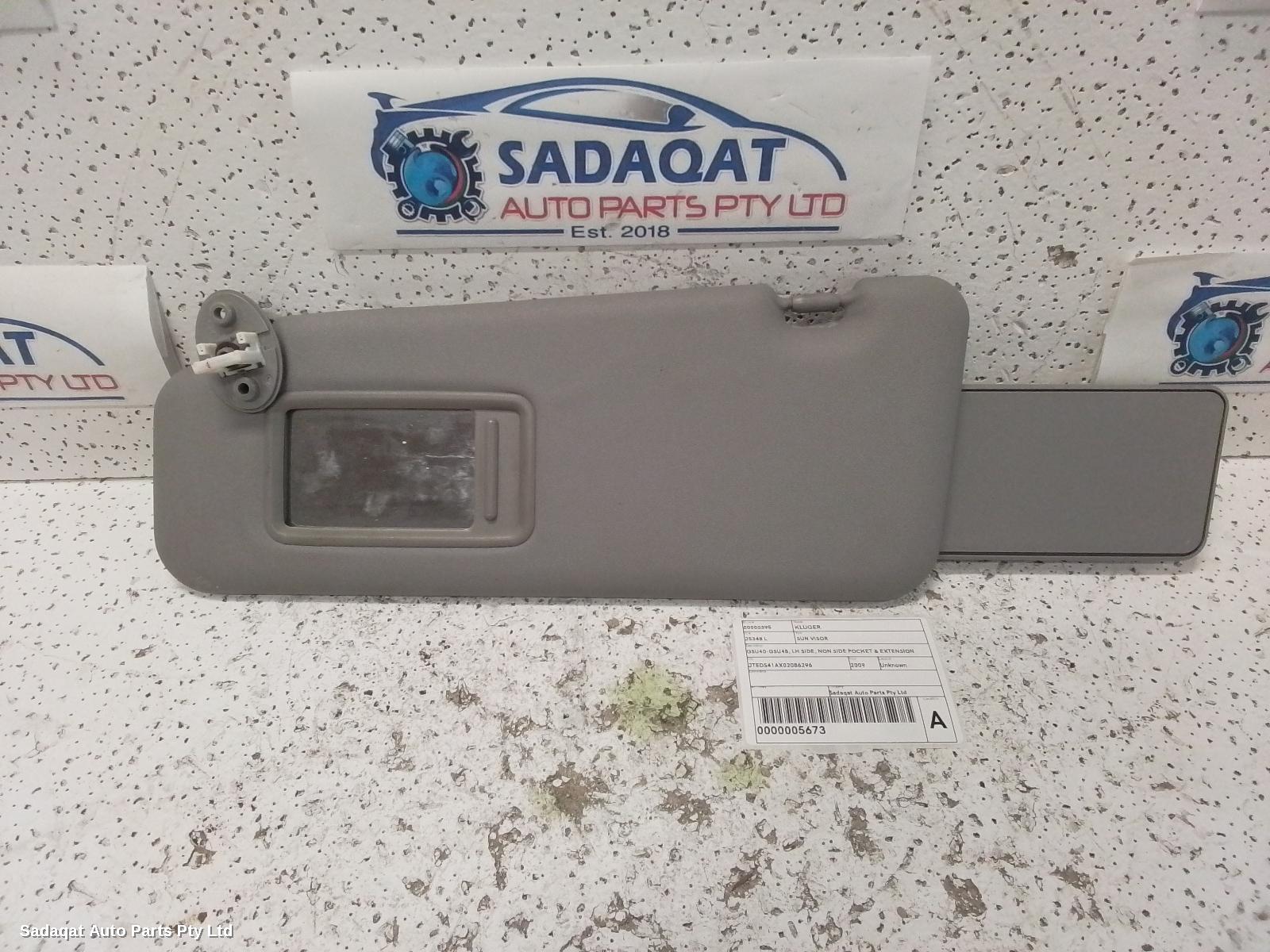 Toyota Kluger Sunvisor