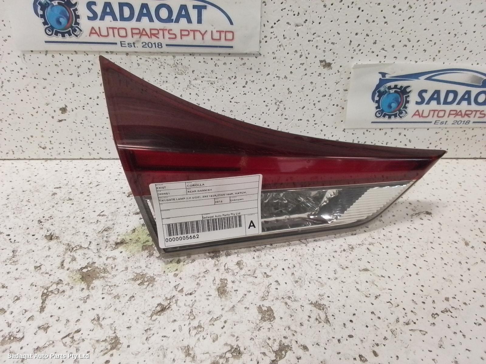 Toyota Corolla Rear Garnish