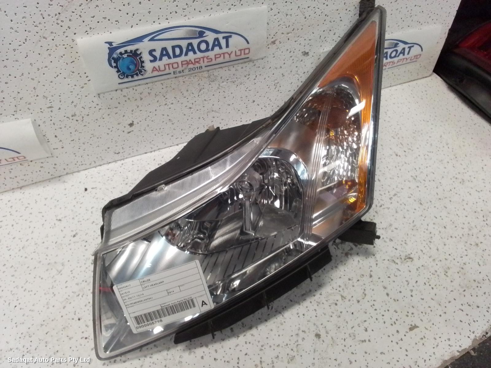 Holden Cruze Left Headlamp