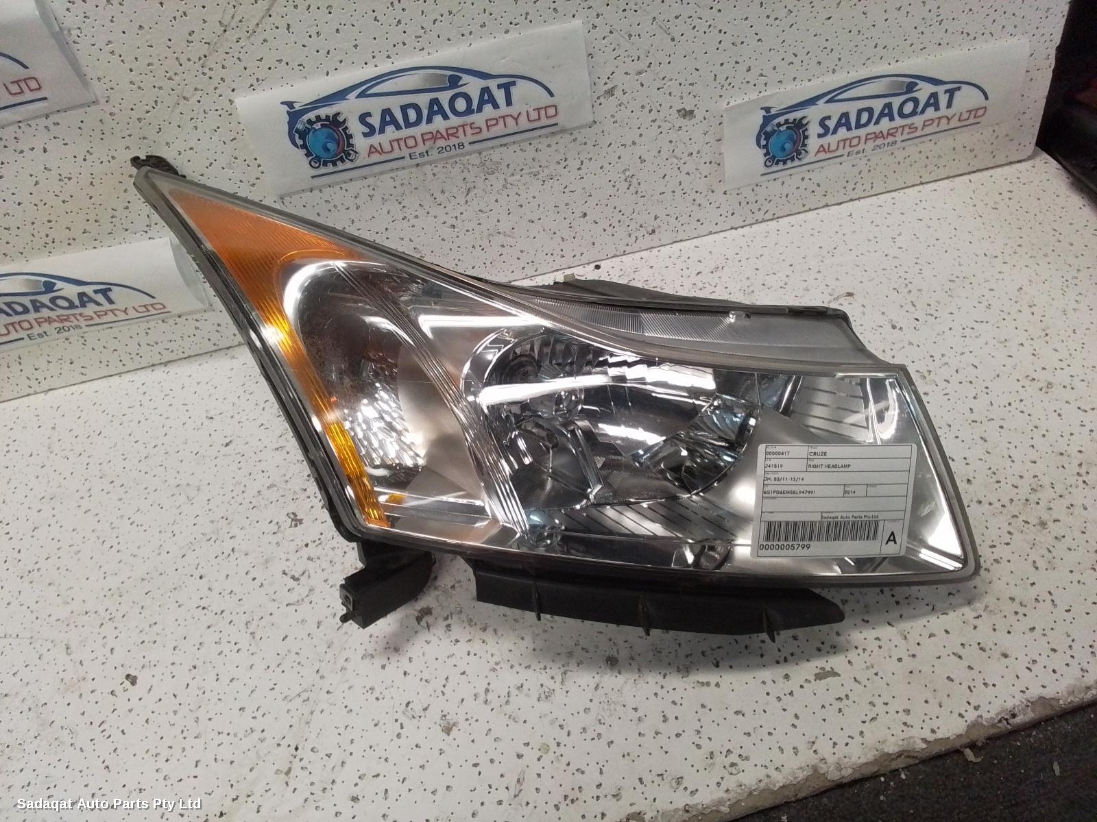 Holden Cruze Right Headlamp