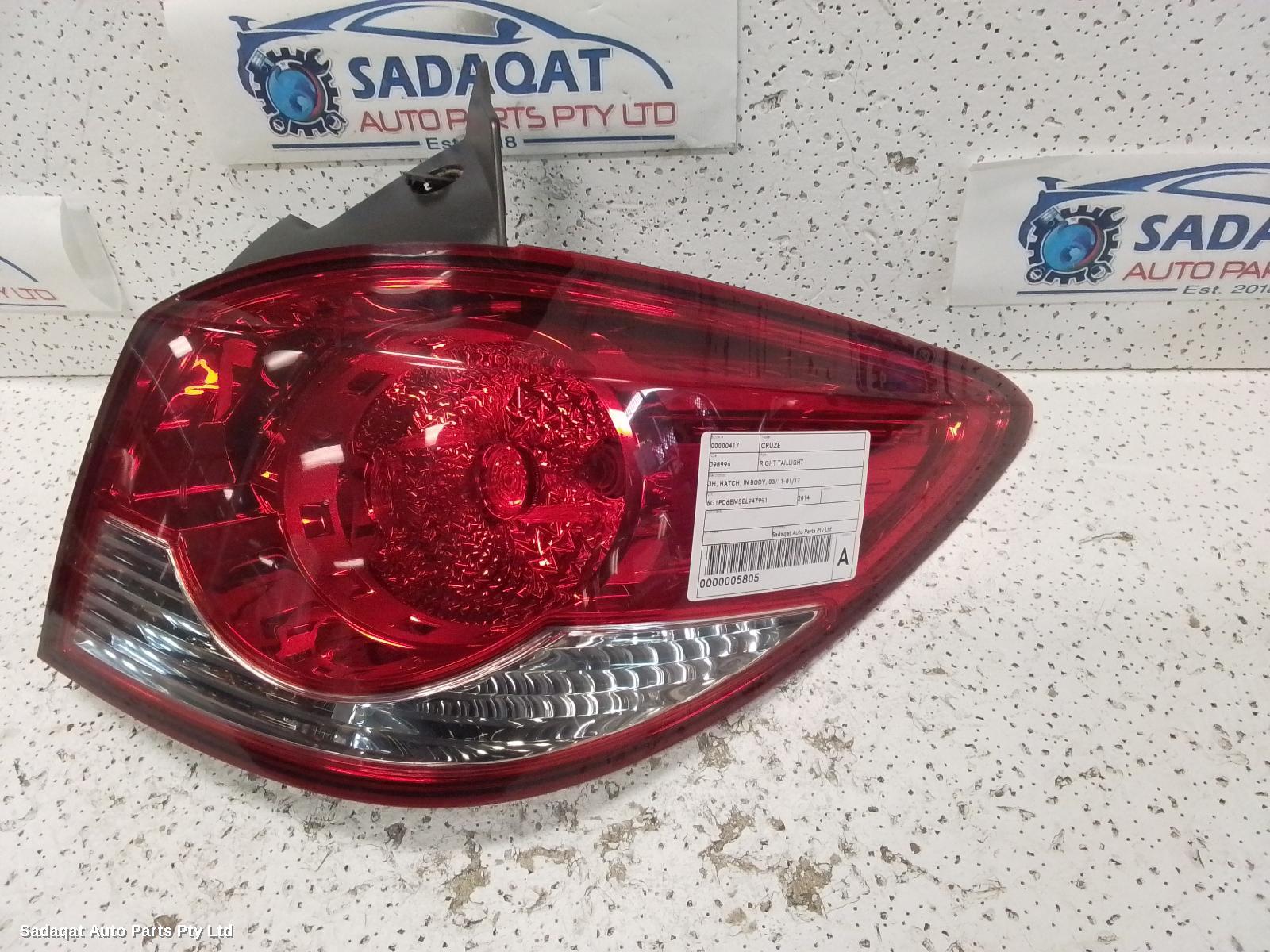 Holden Cruze Right Taillight