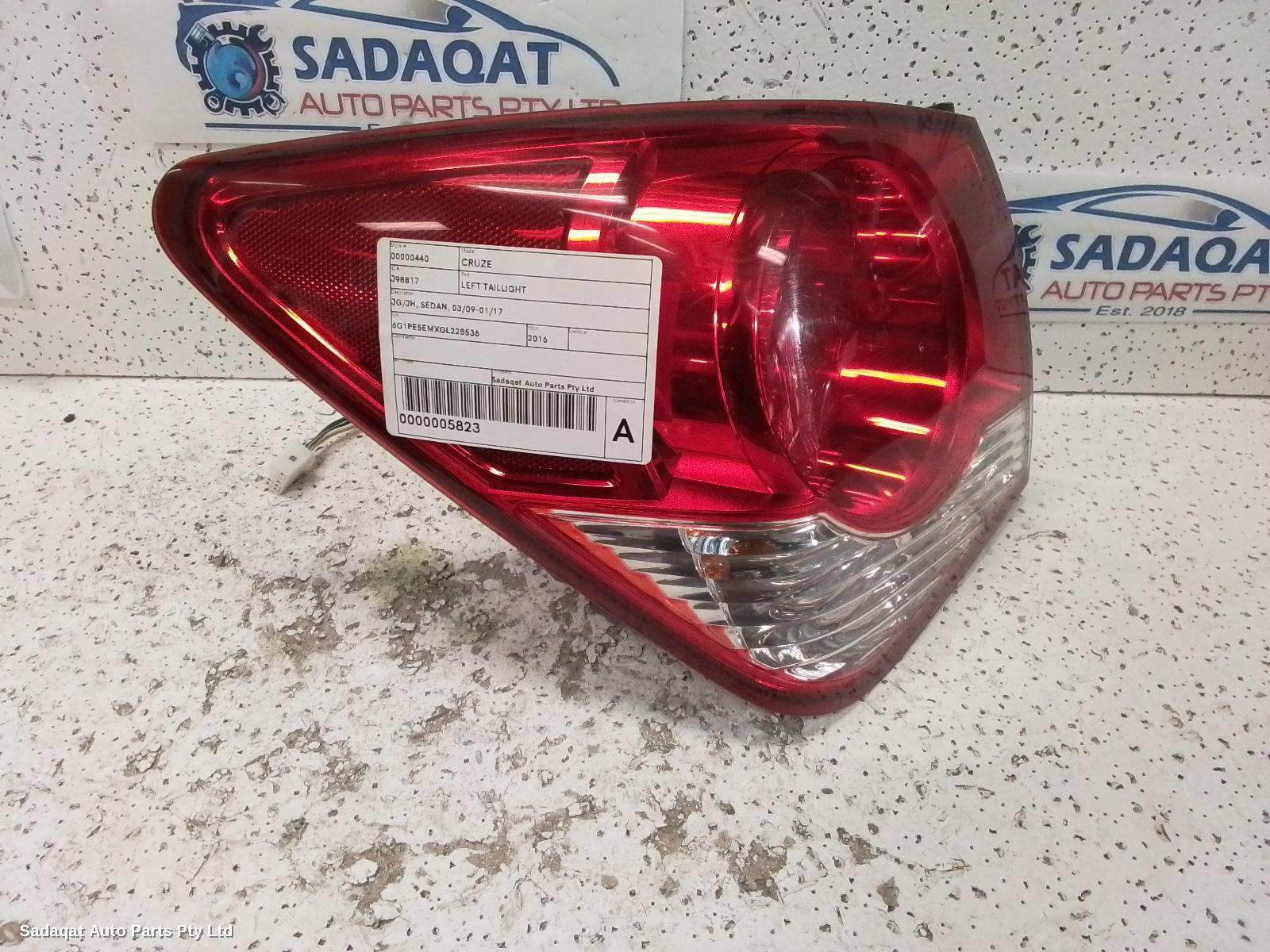 Holden Cruze Left Taillight