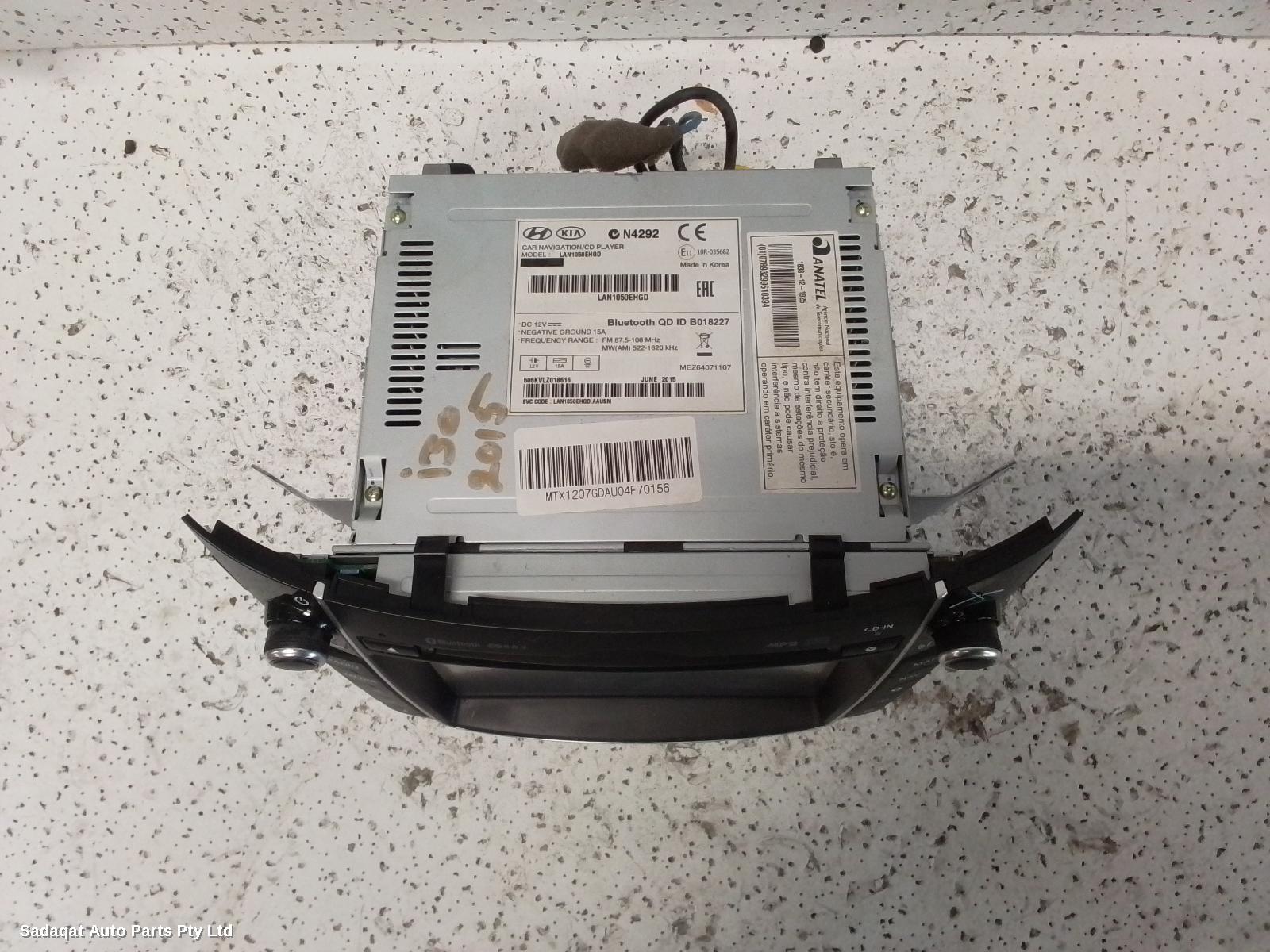 Hyundai I30 Radio/cd/dvd/sat/tv