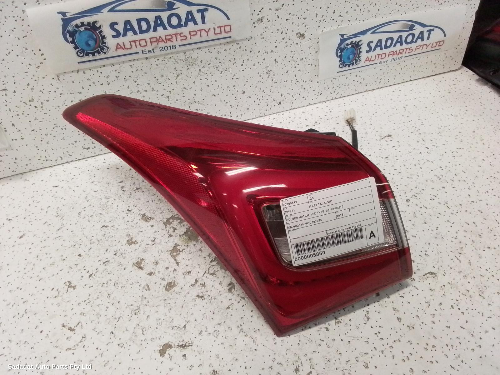 Hyundai I30 Left Taillight