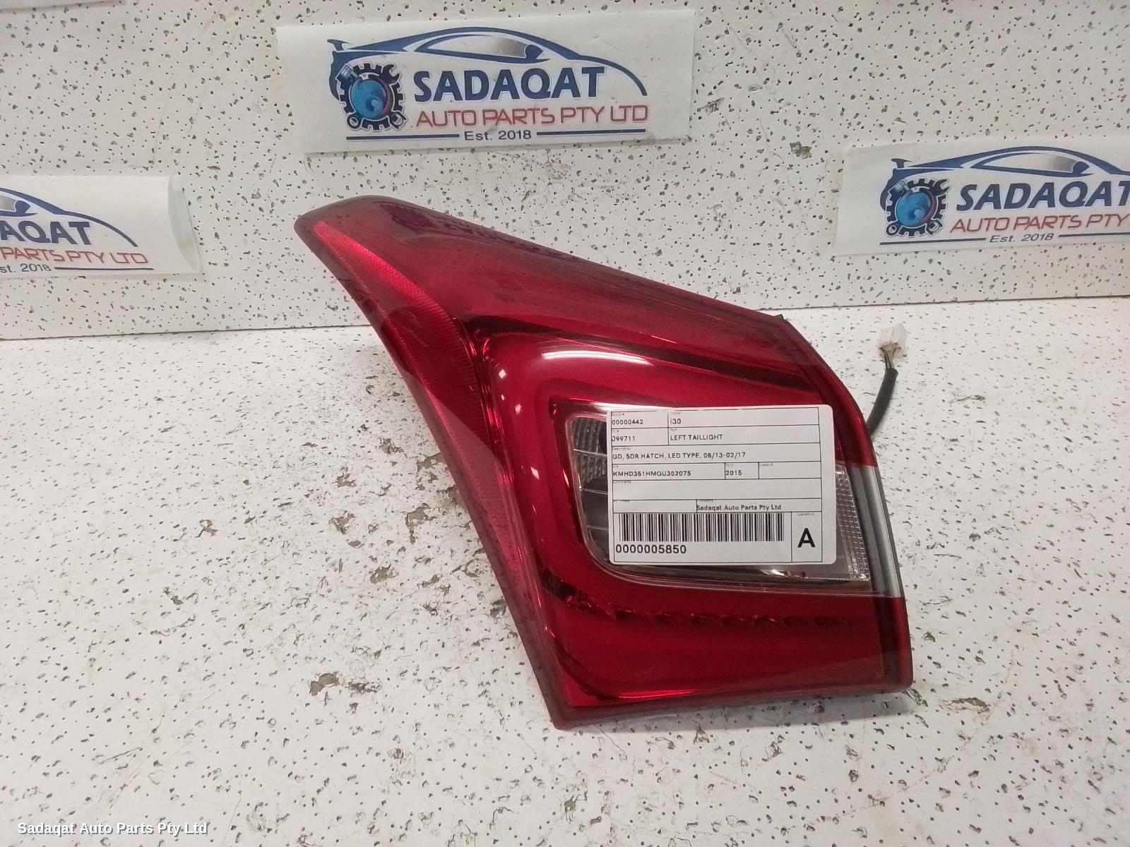 Hyundai I30 Left Taillight