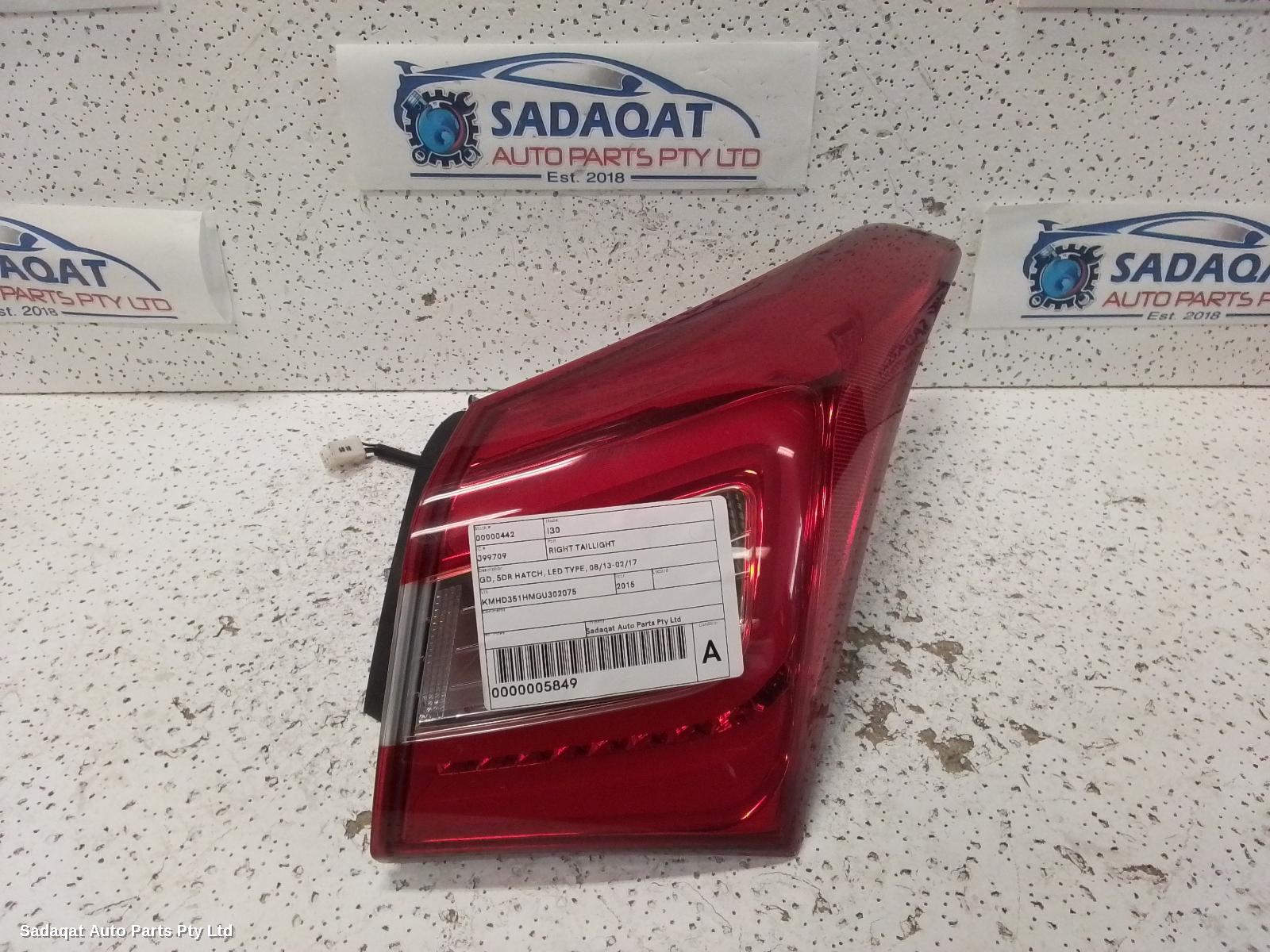 Hyundai I30 Right Taillight