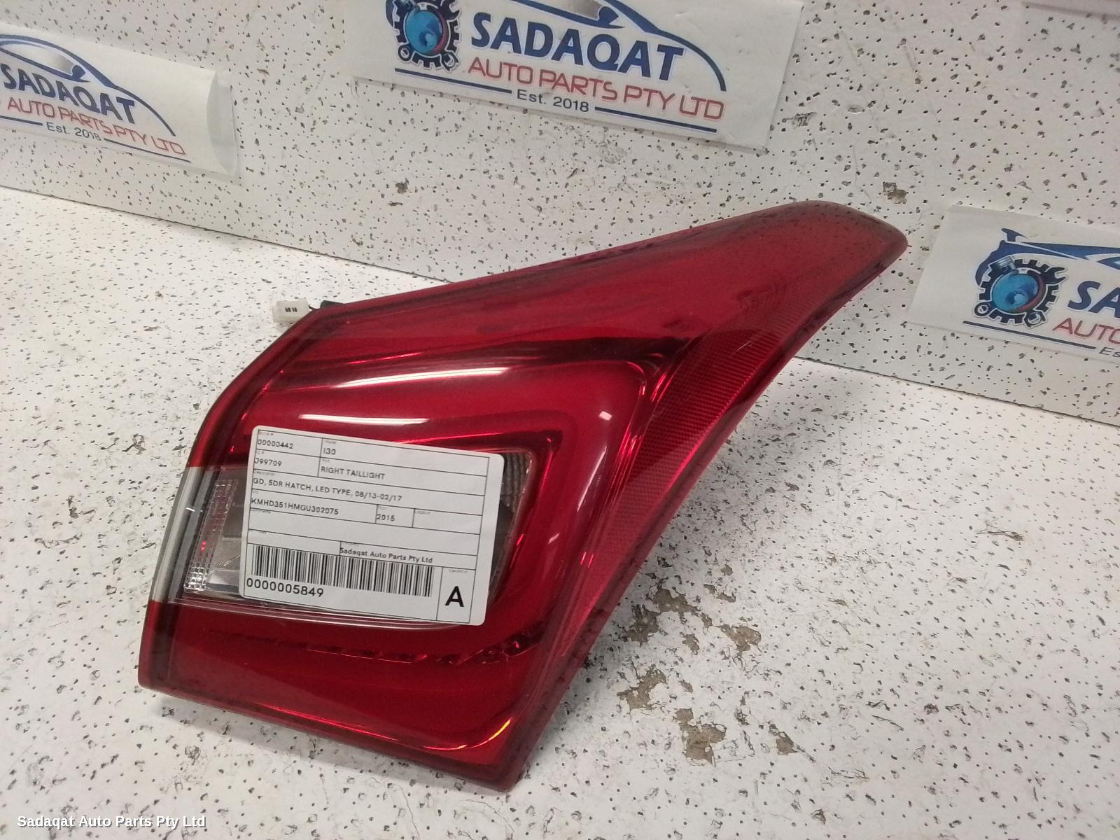 Hyundai I30 Right Taillight