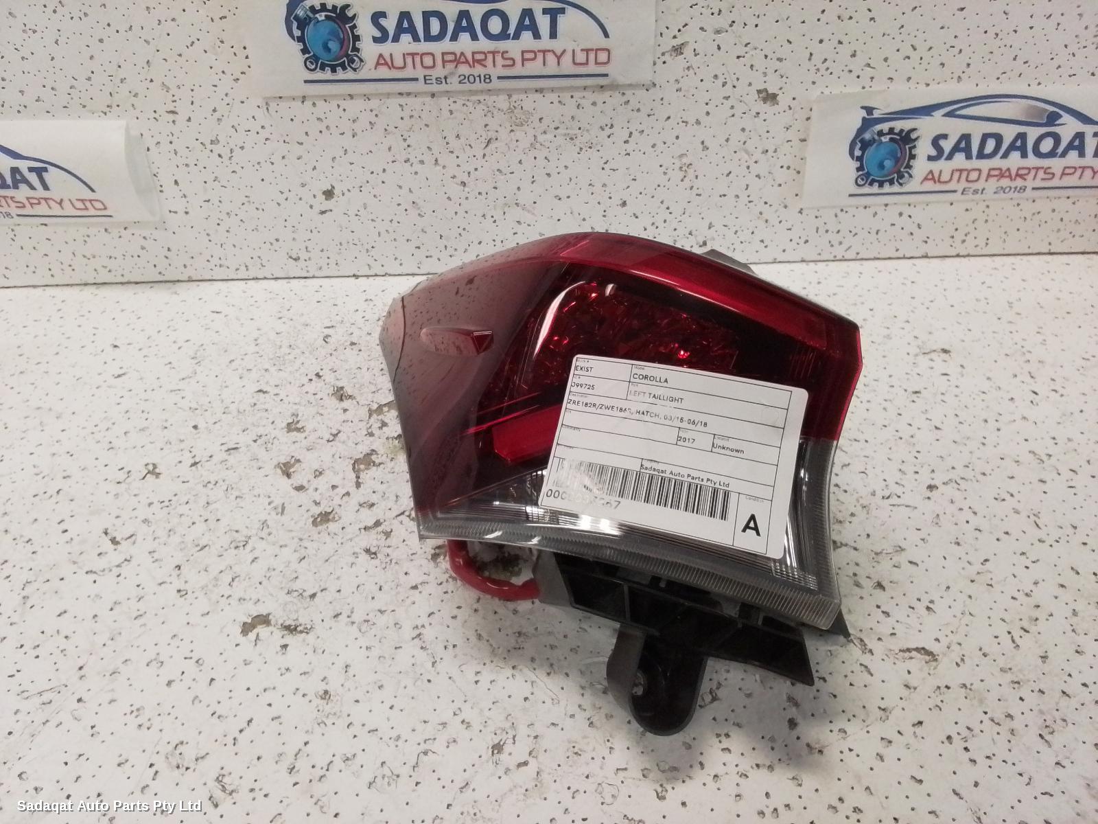 Toyota Corolla Left Taillight