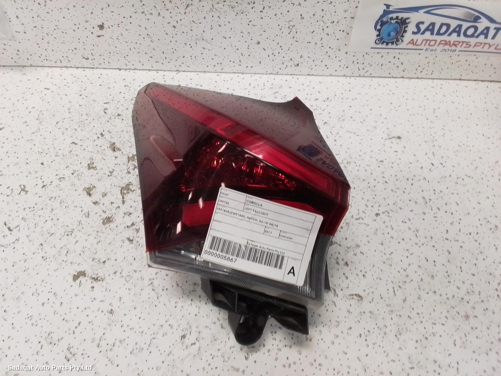 Toyota Corolla Left Taillight