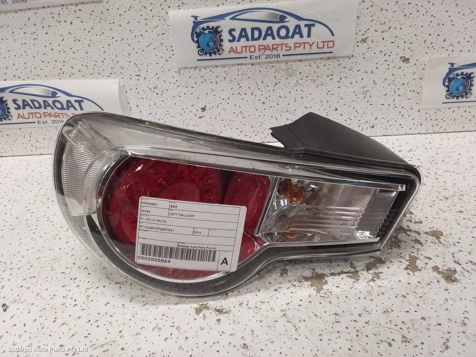 Subaru Brz Left Taillight