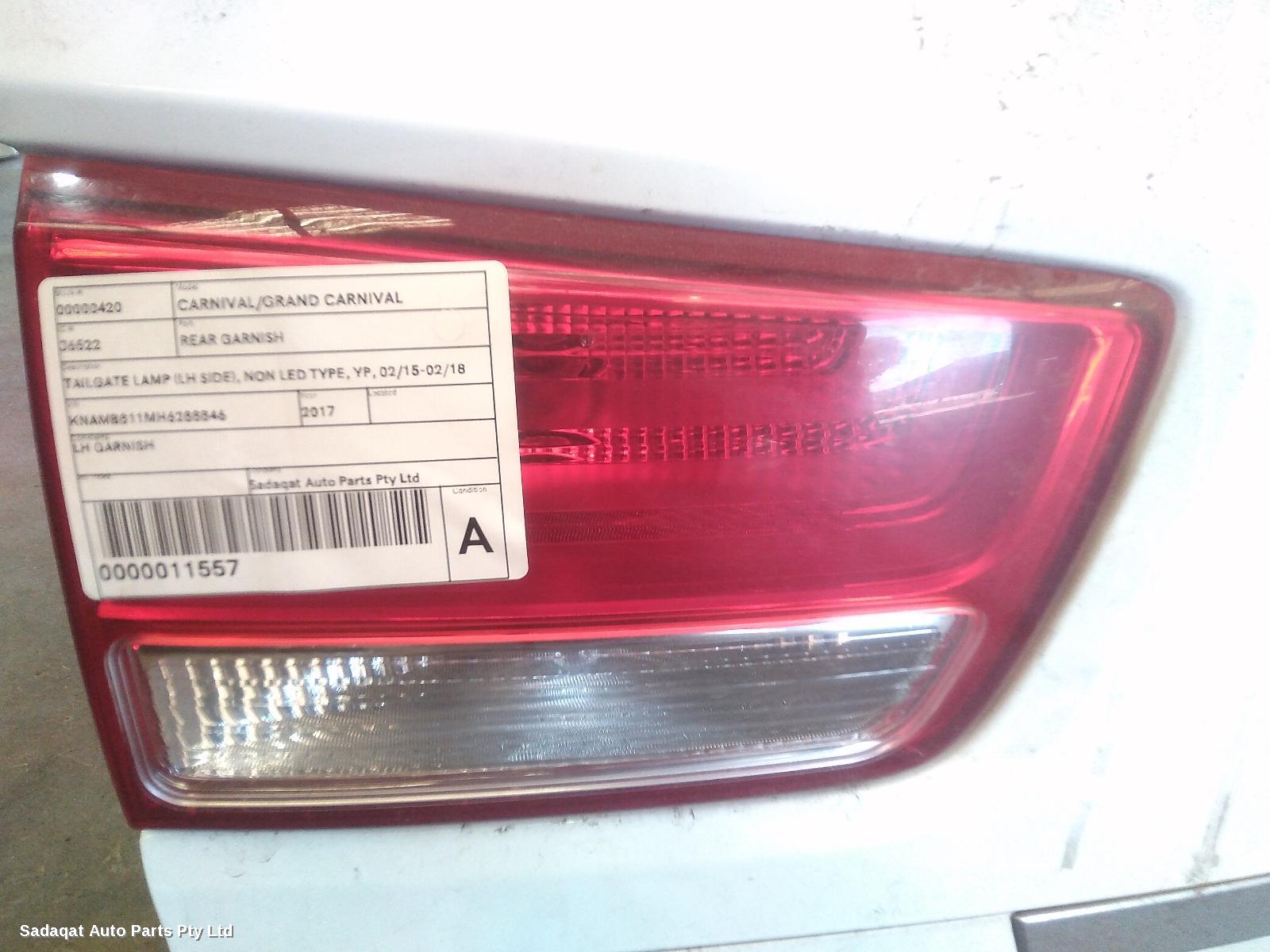 Kia Carnival/grand Carnival Rear Garnish
