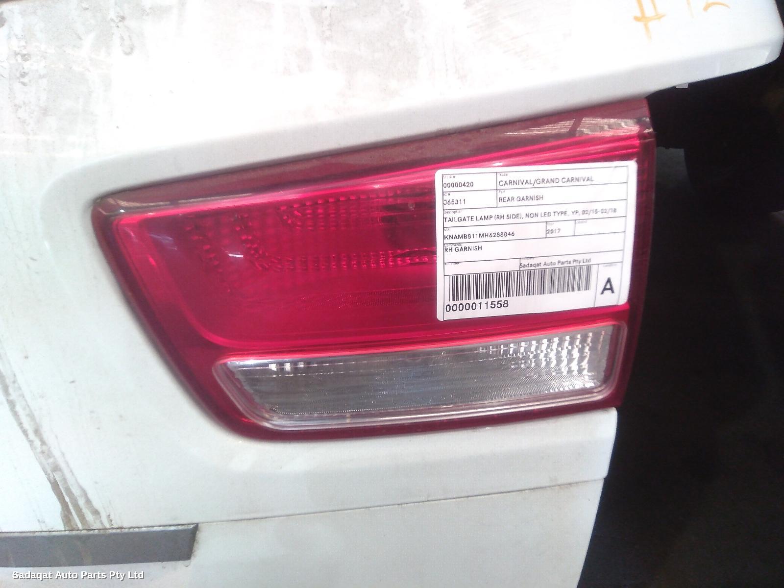 Kia Carnival/grand Carnival Rear Garnish