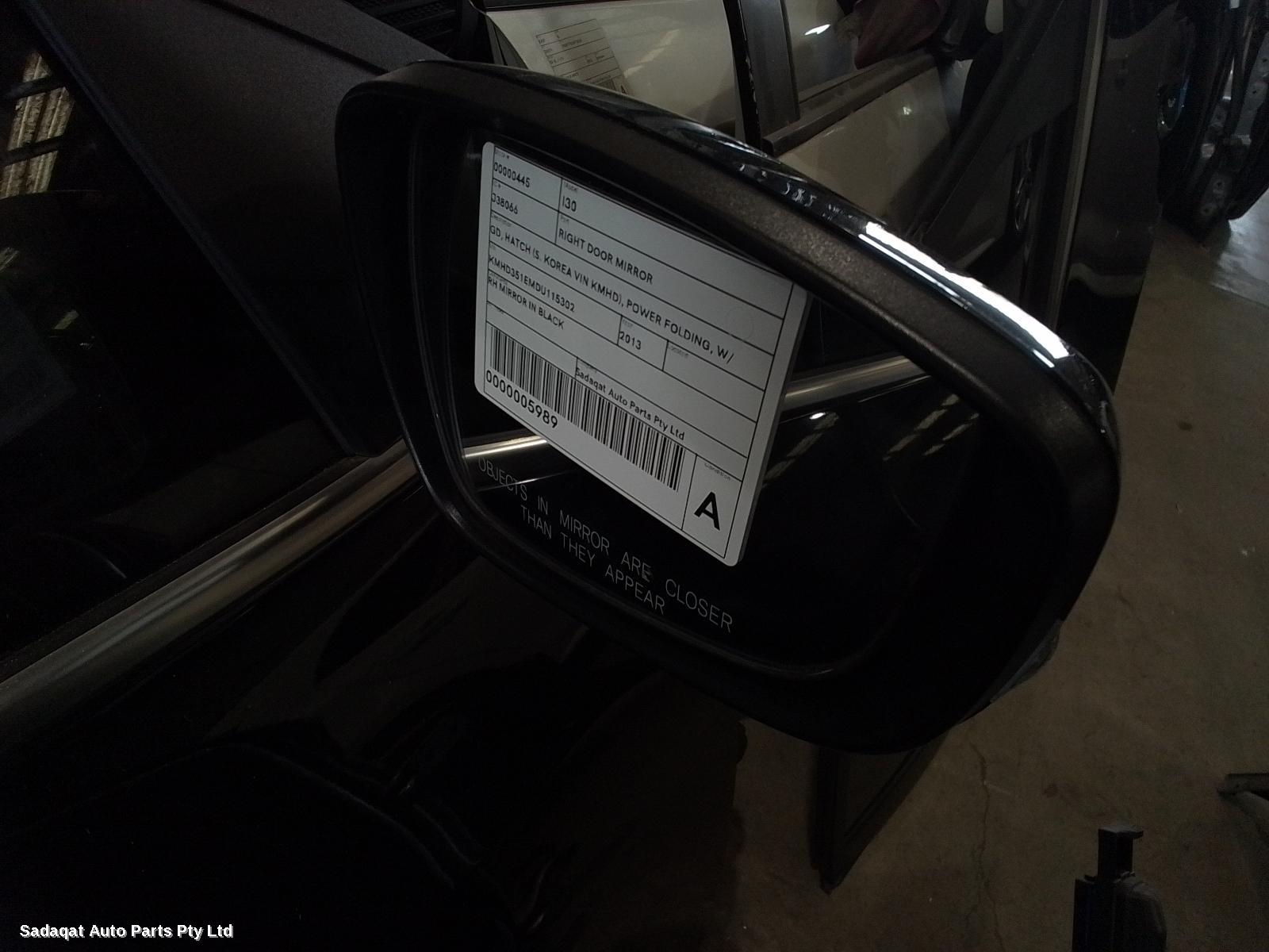 Hyundai I30 Right Door Mirror