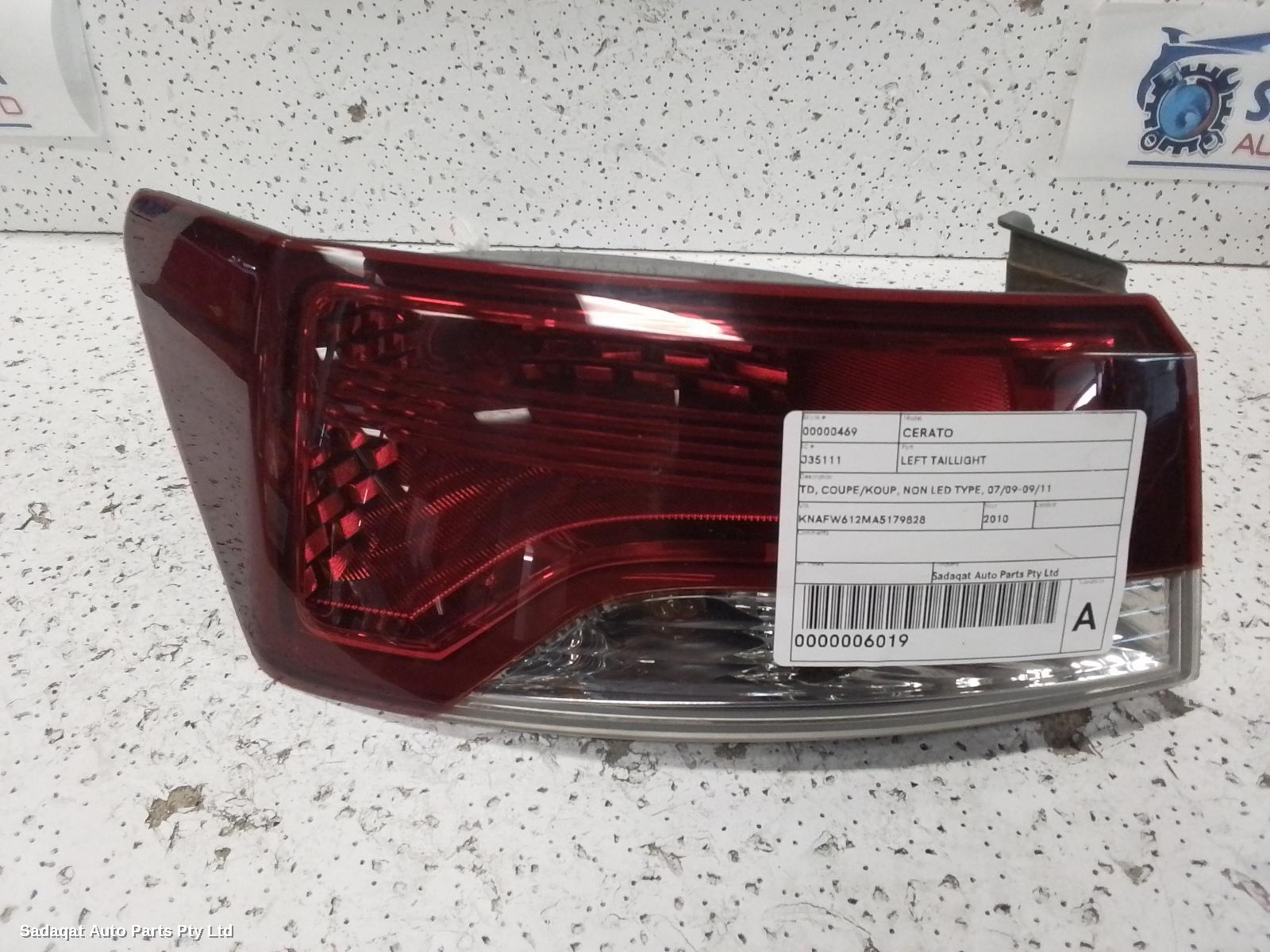 Kia Cerato Left Taillight