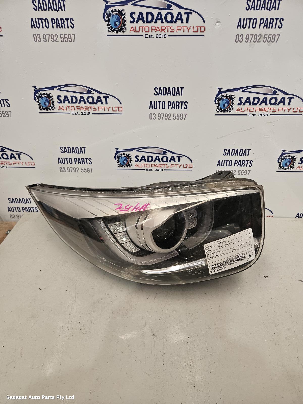 Kia Picanto Right Headlamp