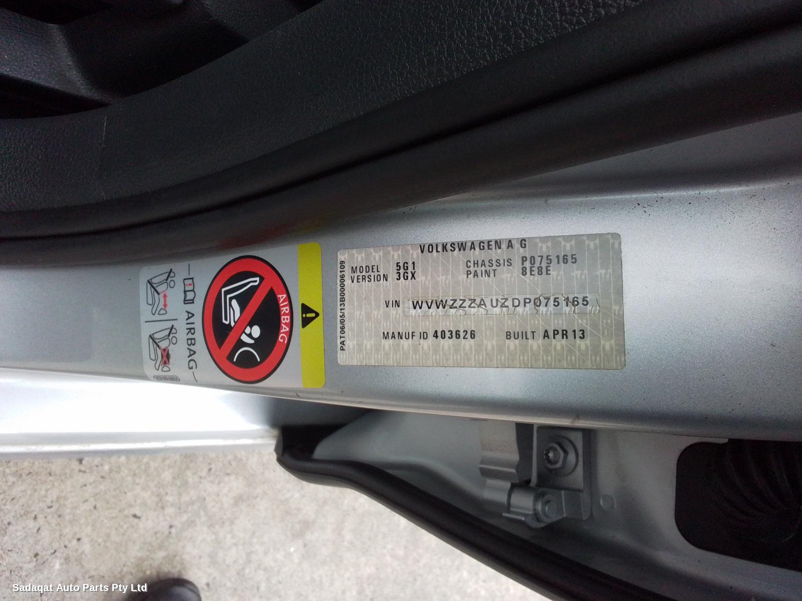 Volkswagen Golf R/bar Bracket/reinfo