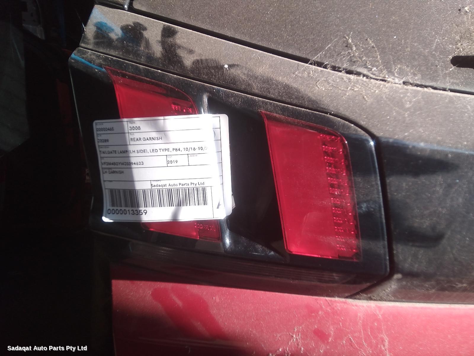 Peugeot 3008 Rear Garnish