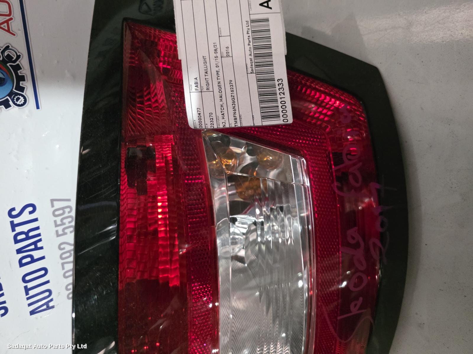 Skoda Fabia Right Taillight