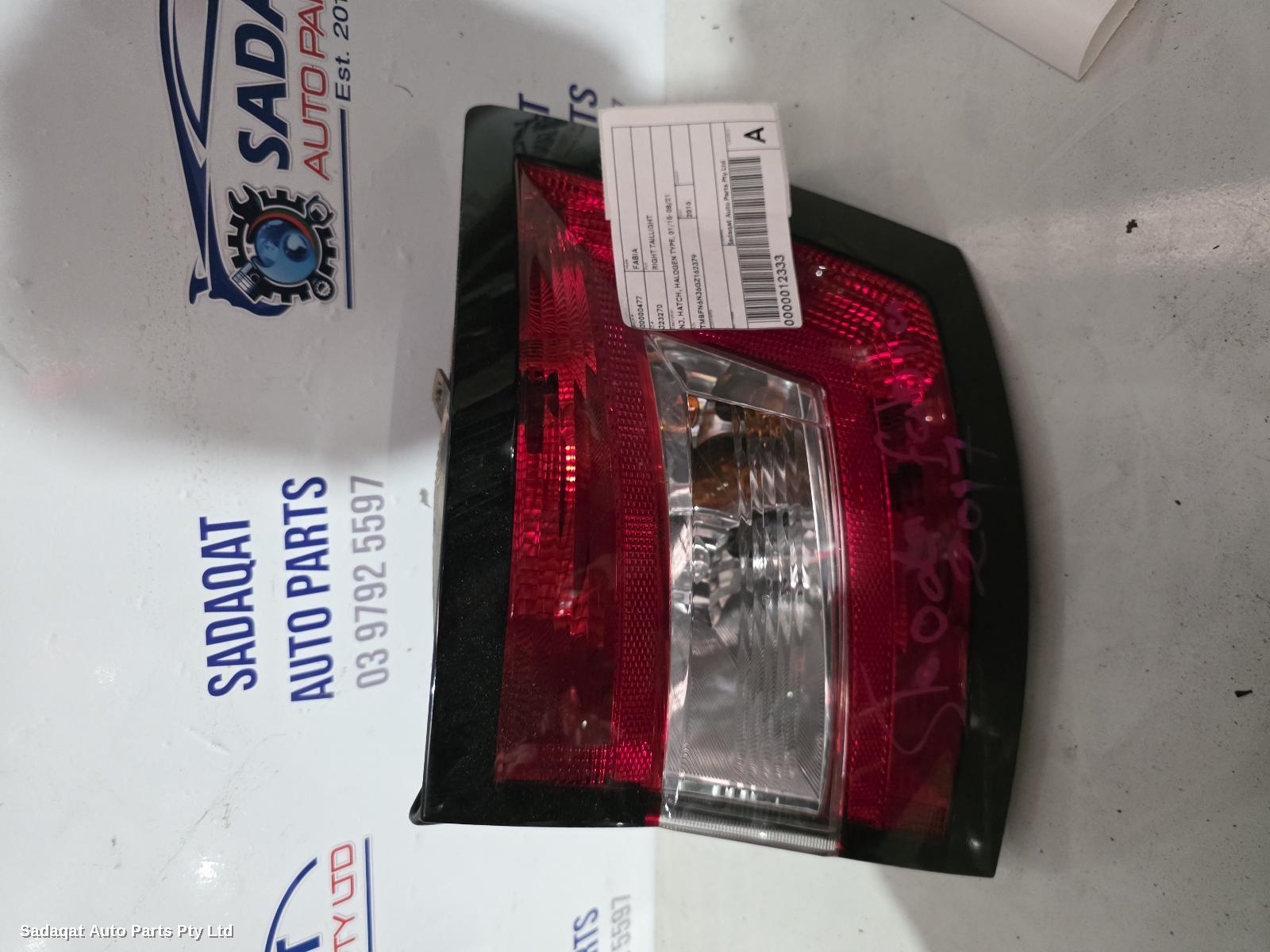 Skoda Fabia Right Taillight