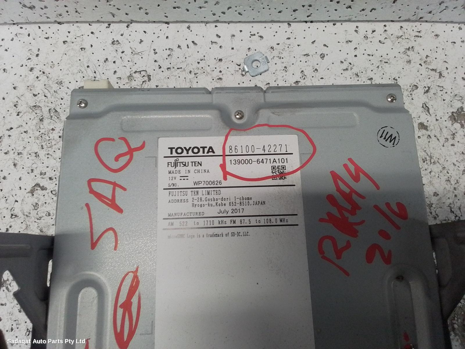 Toyota Rav4 Radio/cd/dvd/sat/tv