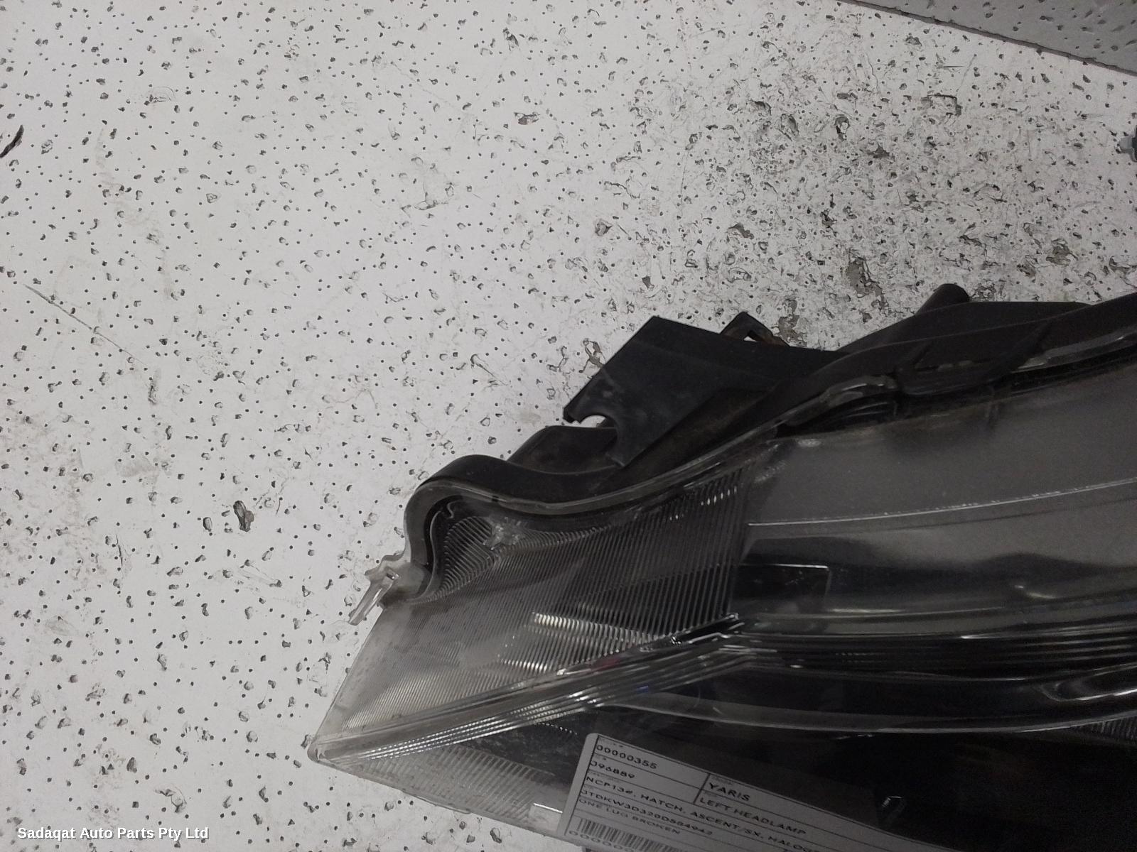 Toyota Yaris Left Headlamp