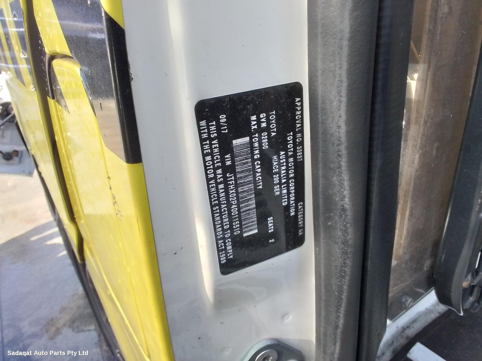 Toyota Hiace Left Front Door Window