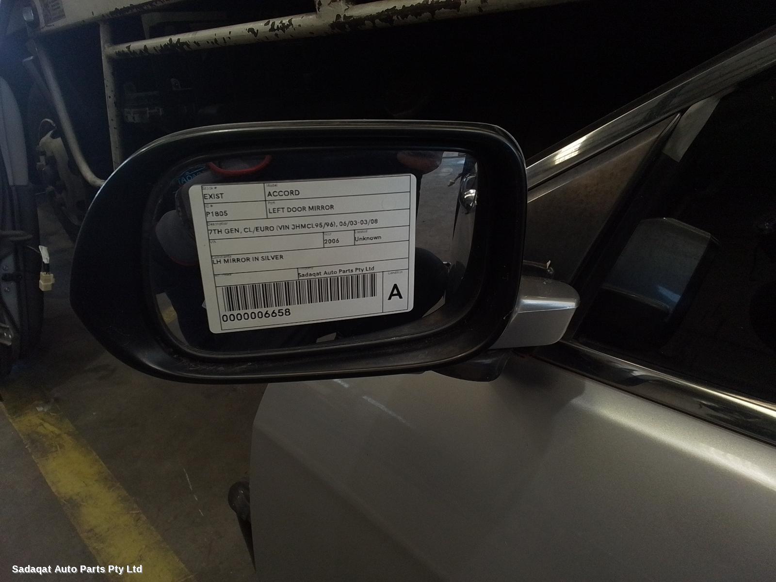 Honda Accord Left Door Mirror