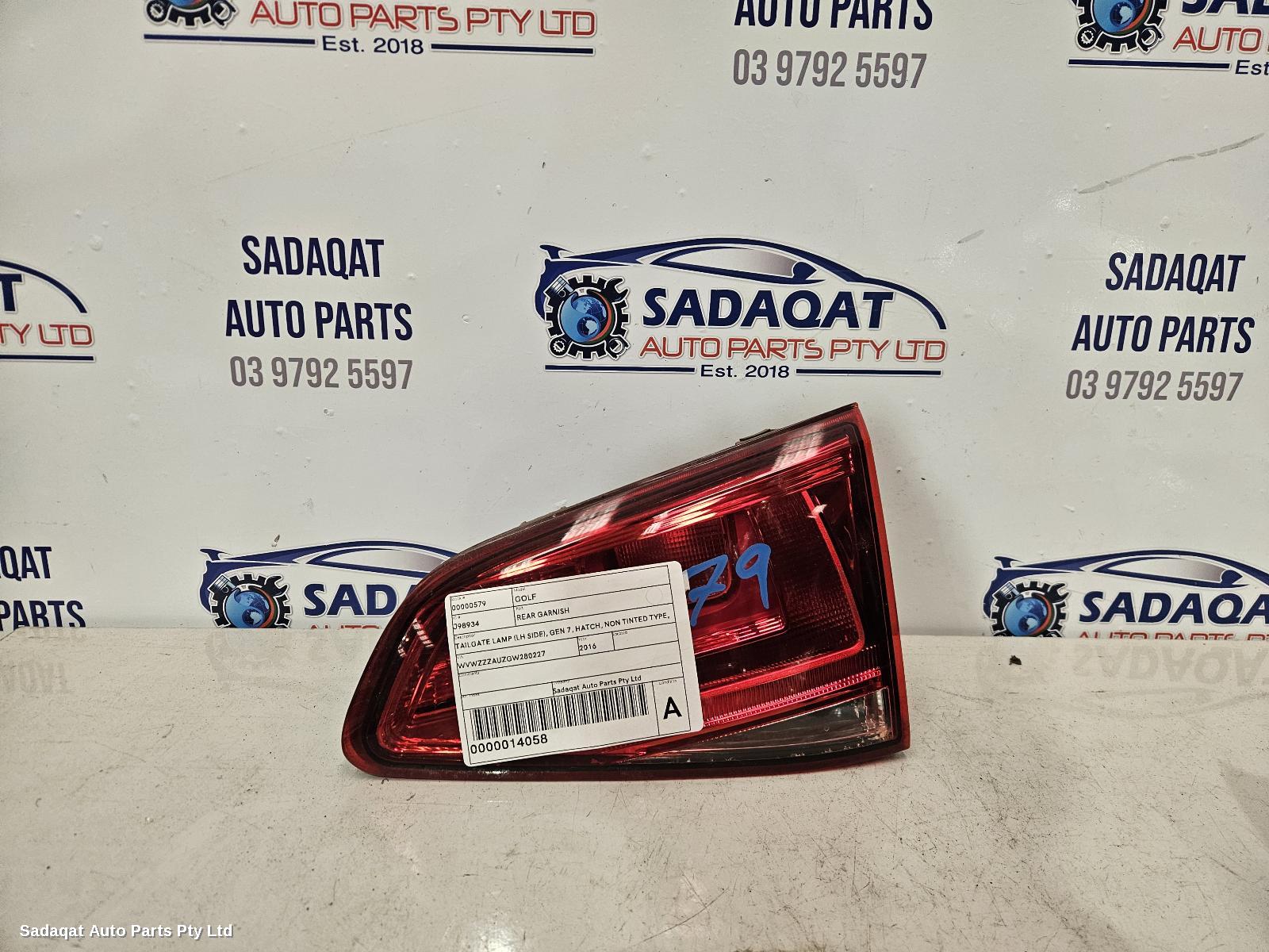 Volkswagen Golf Rear Garnish