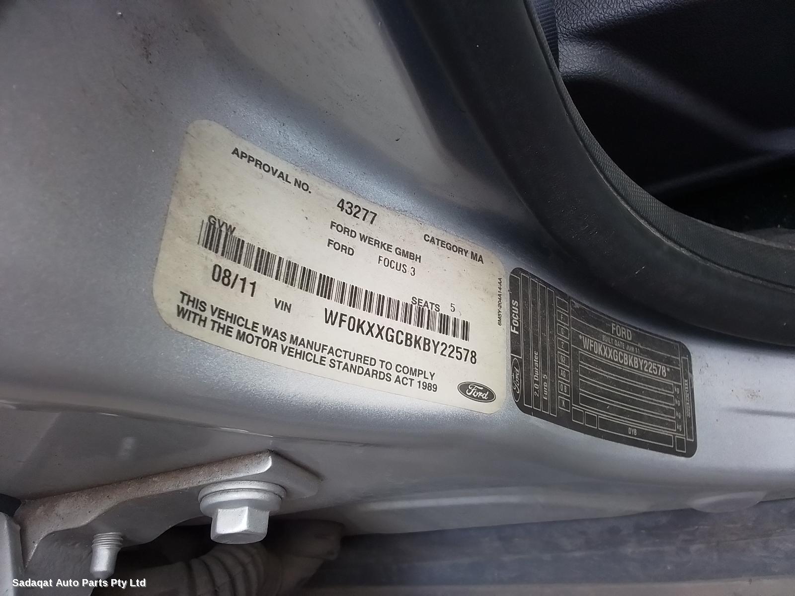 Ford Focus Bootlid/tailgate