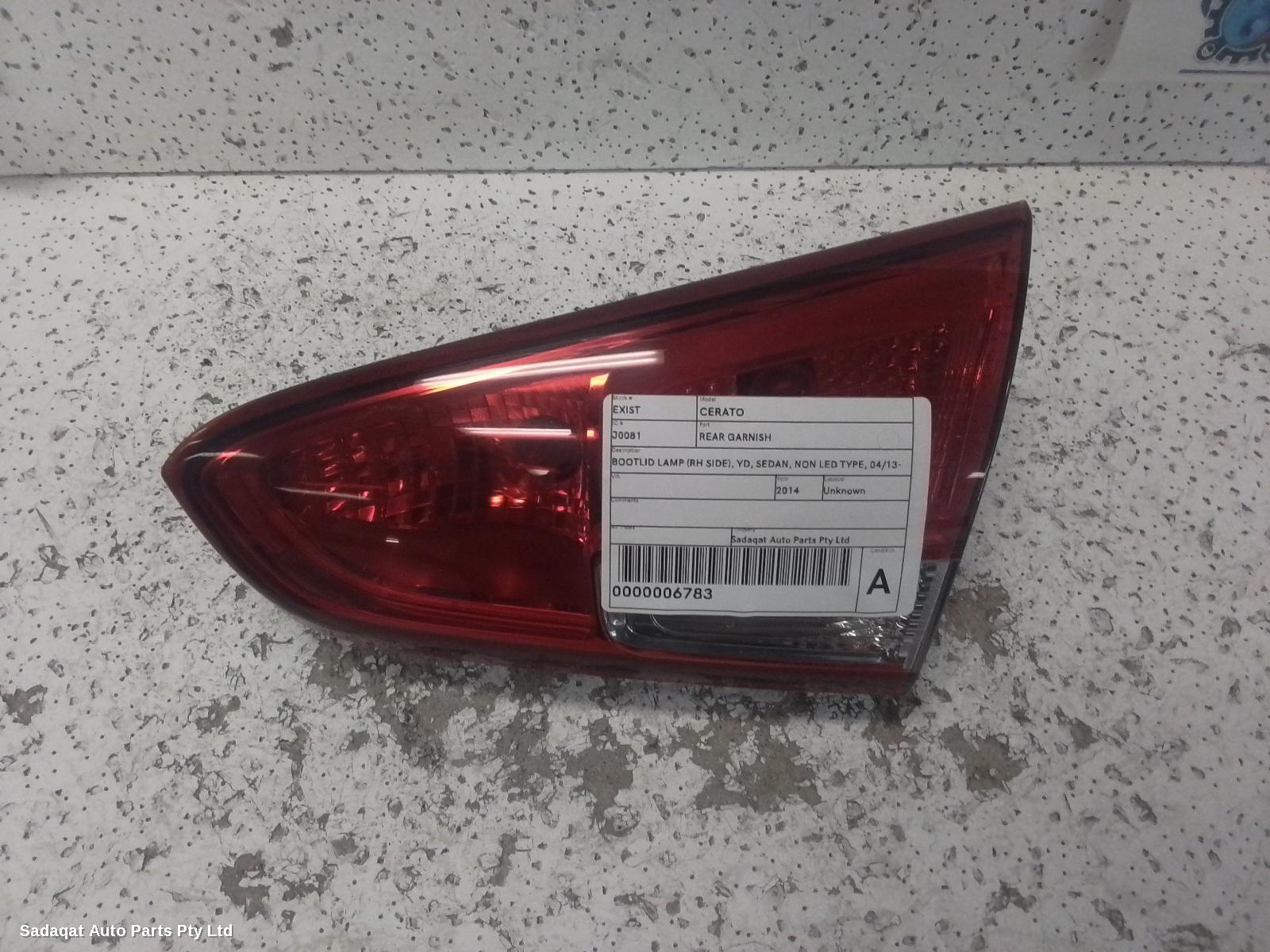 Kia Cerato Rear Garnish