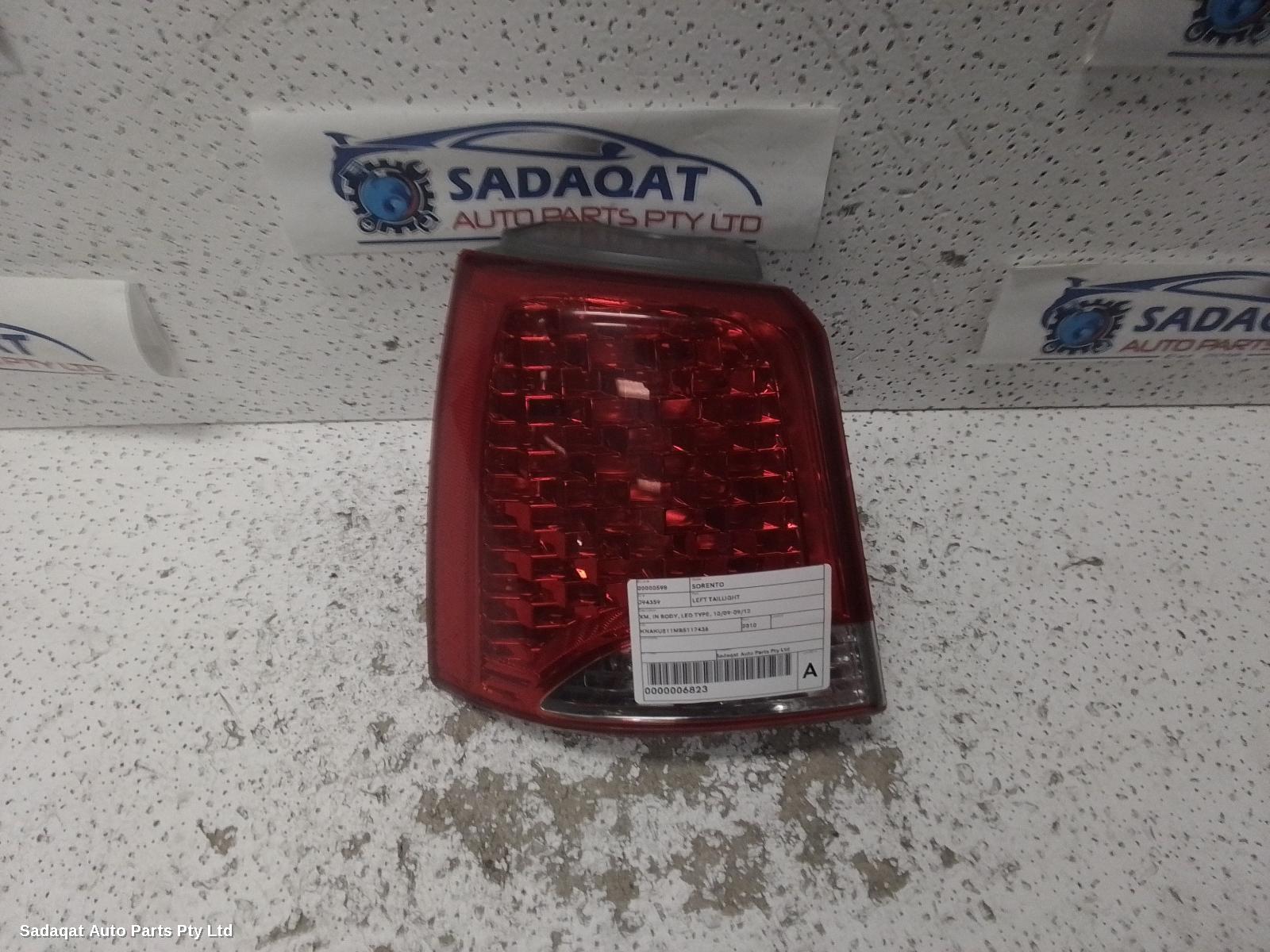 Kia Sorento Left Taillight