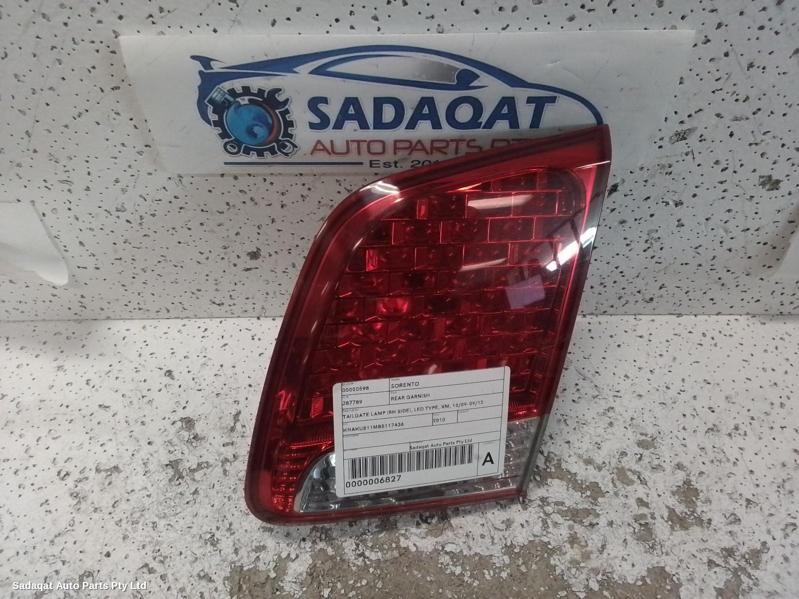 Kia Sorento Rear Garnish