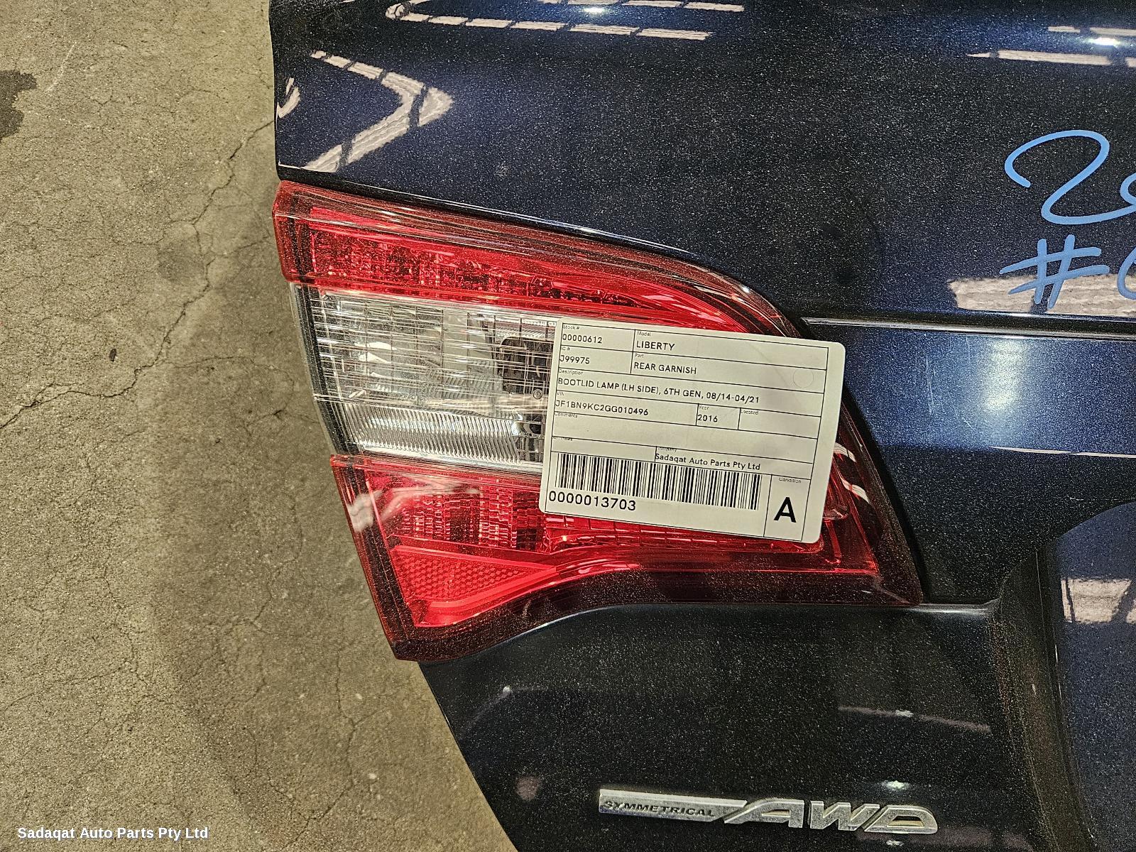 Subaru Liberty Rear Garnish