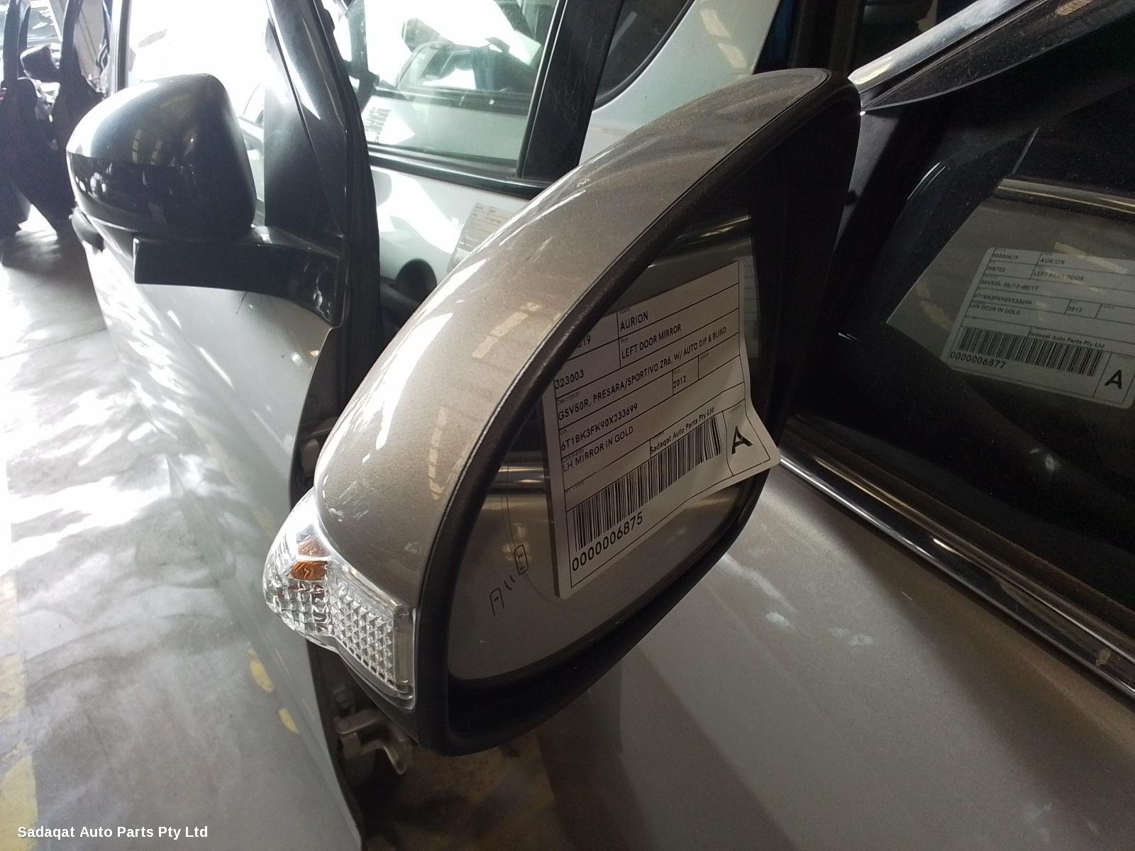 Toyota Aurion Left Door Mirror