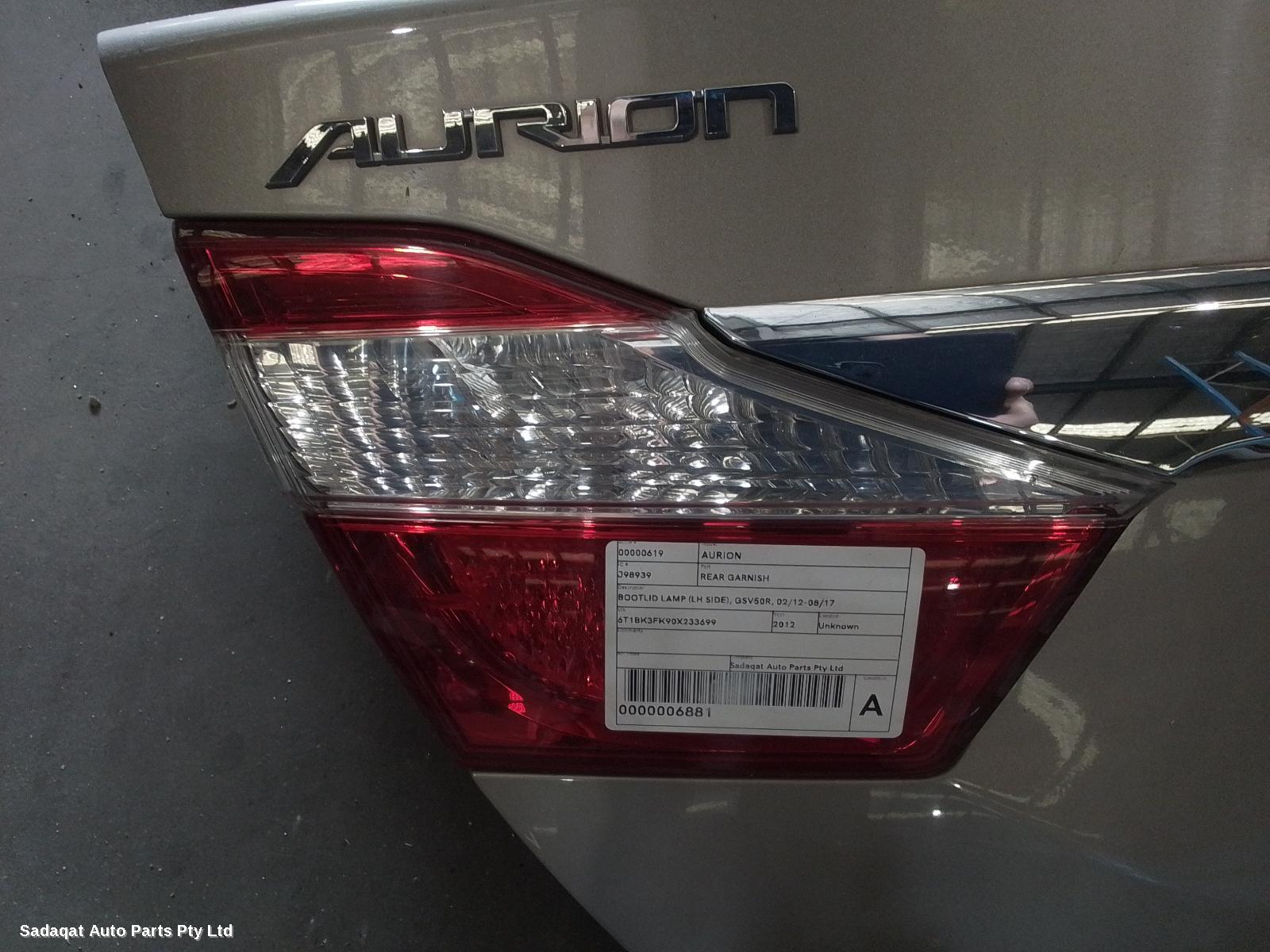 Toyota Aurion Rear Garnish