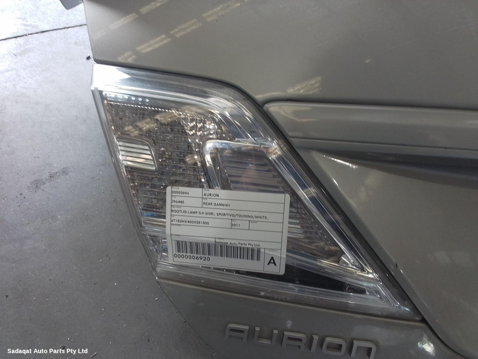 Toyota Aurion Rear Garnish