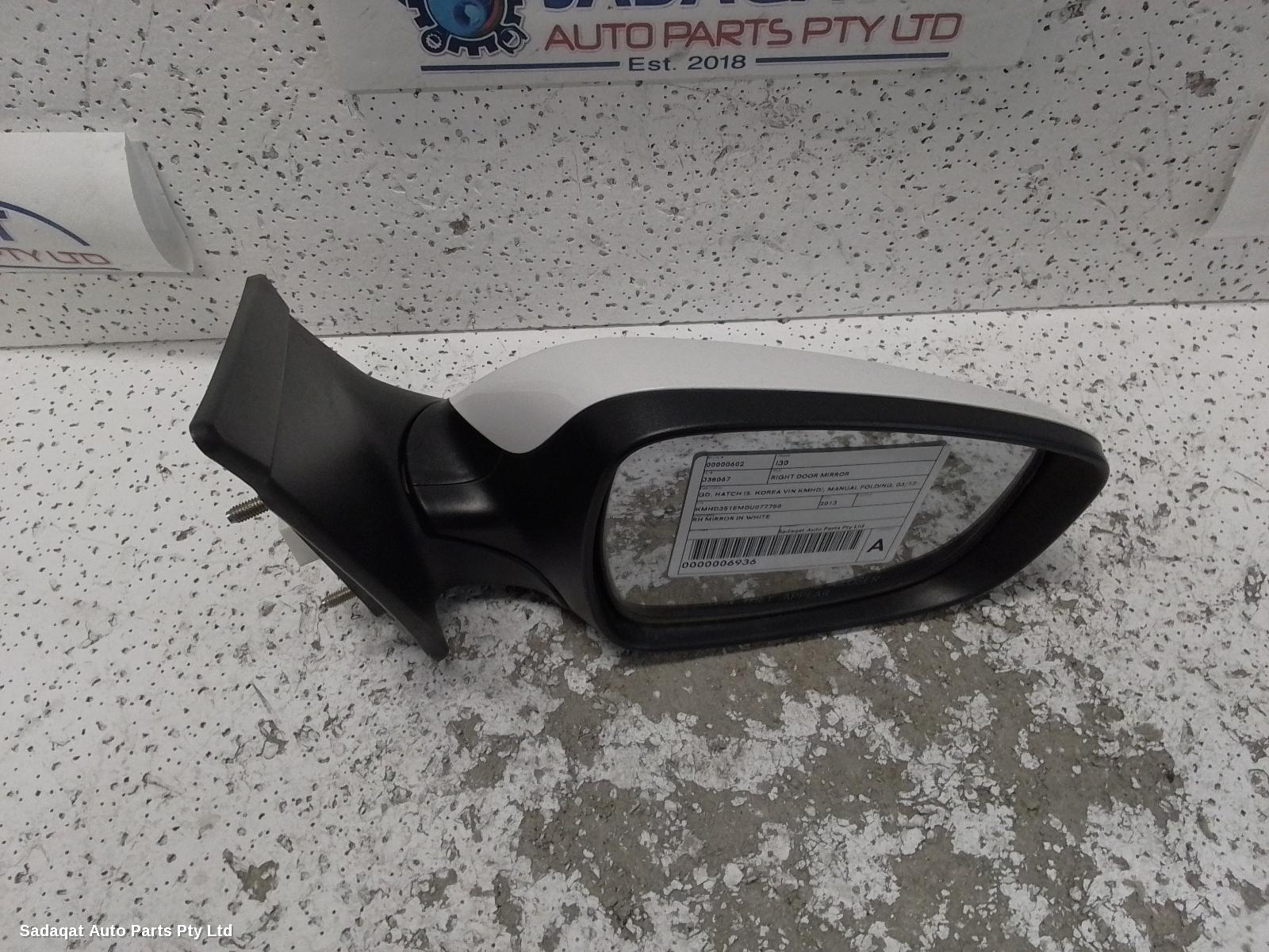 Hyundai I30 Right Door Mirror