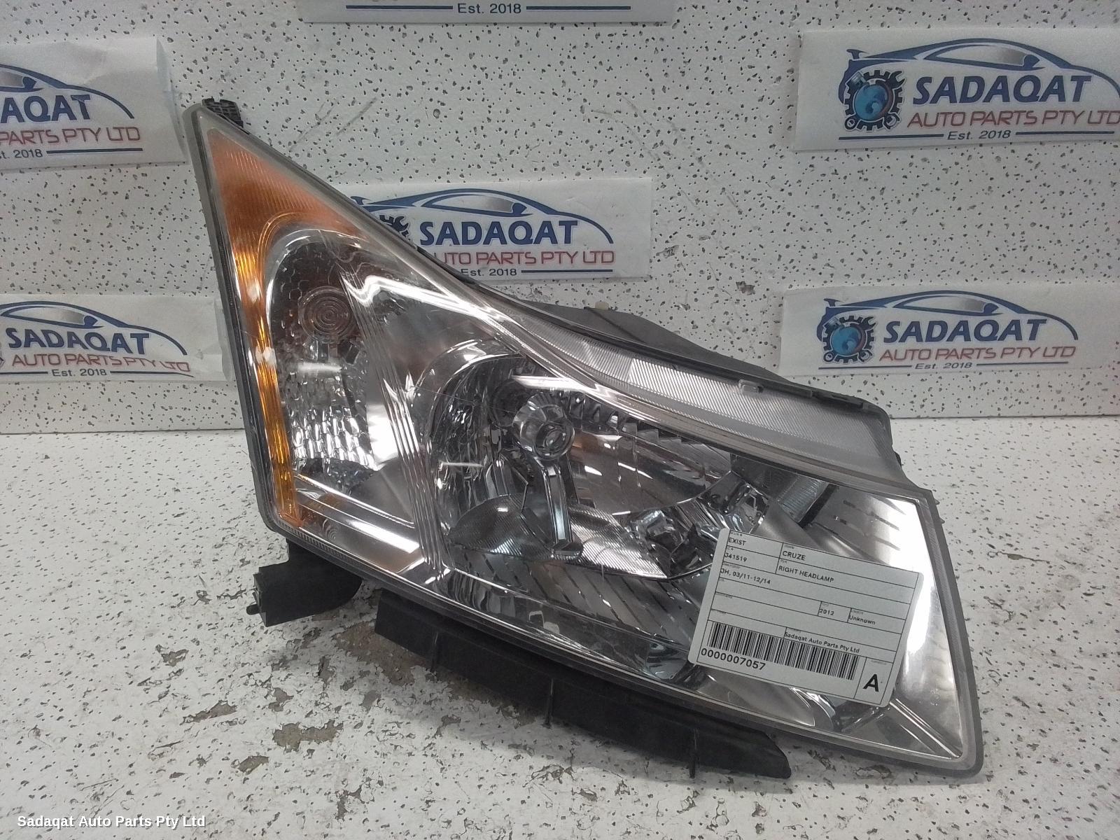 Holden Cruze Right Headlamp
