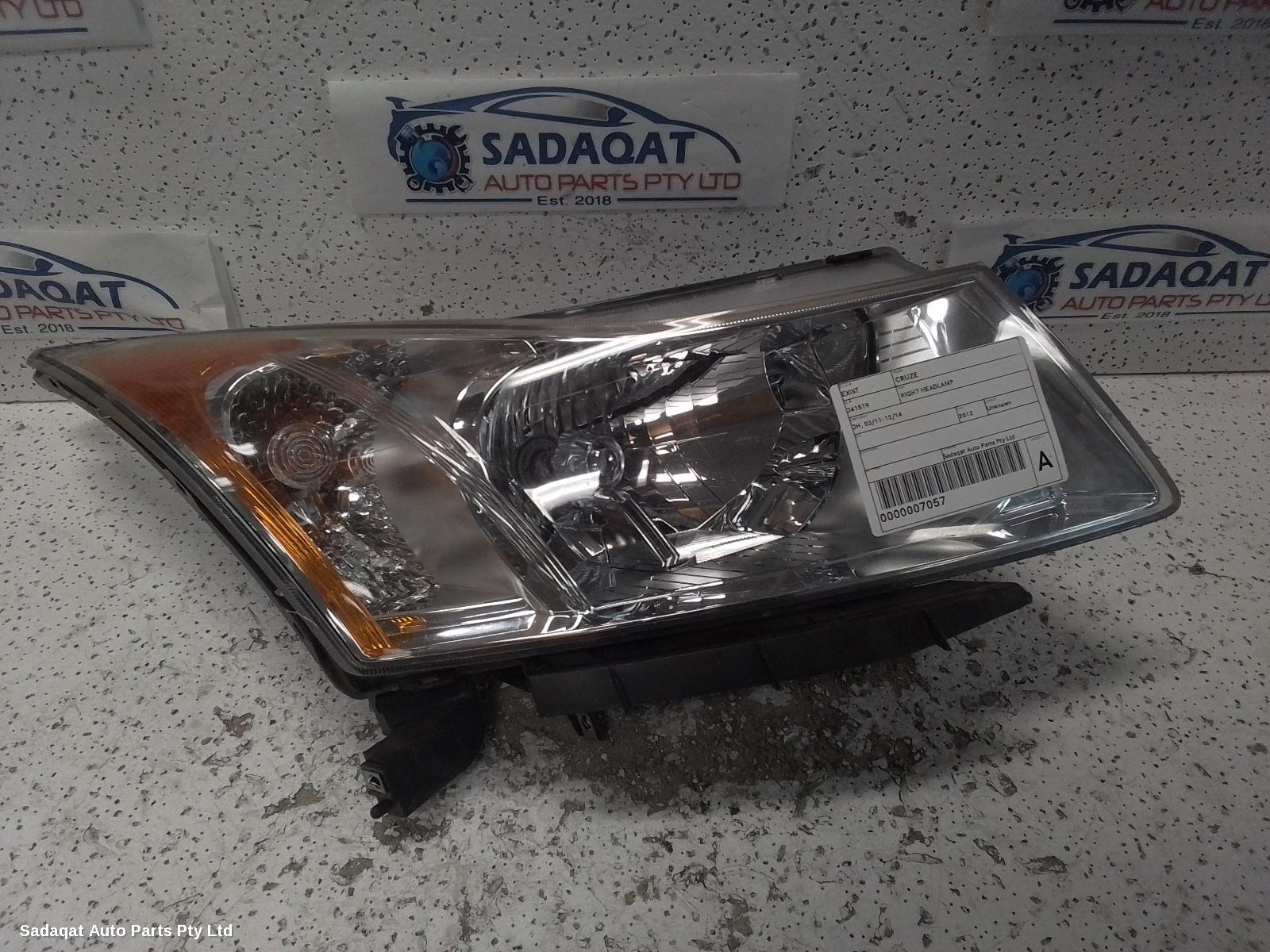 Holden Cruze Right Headlamp