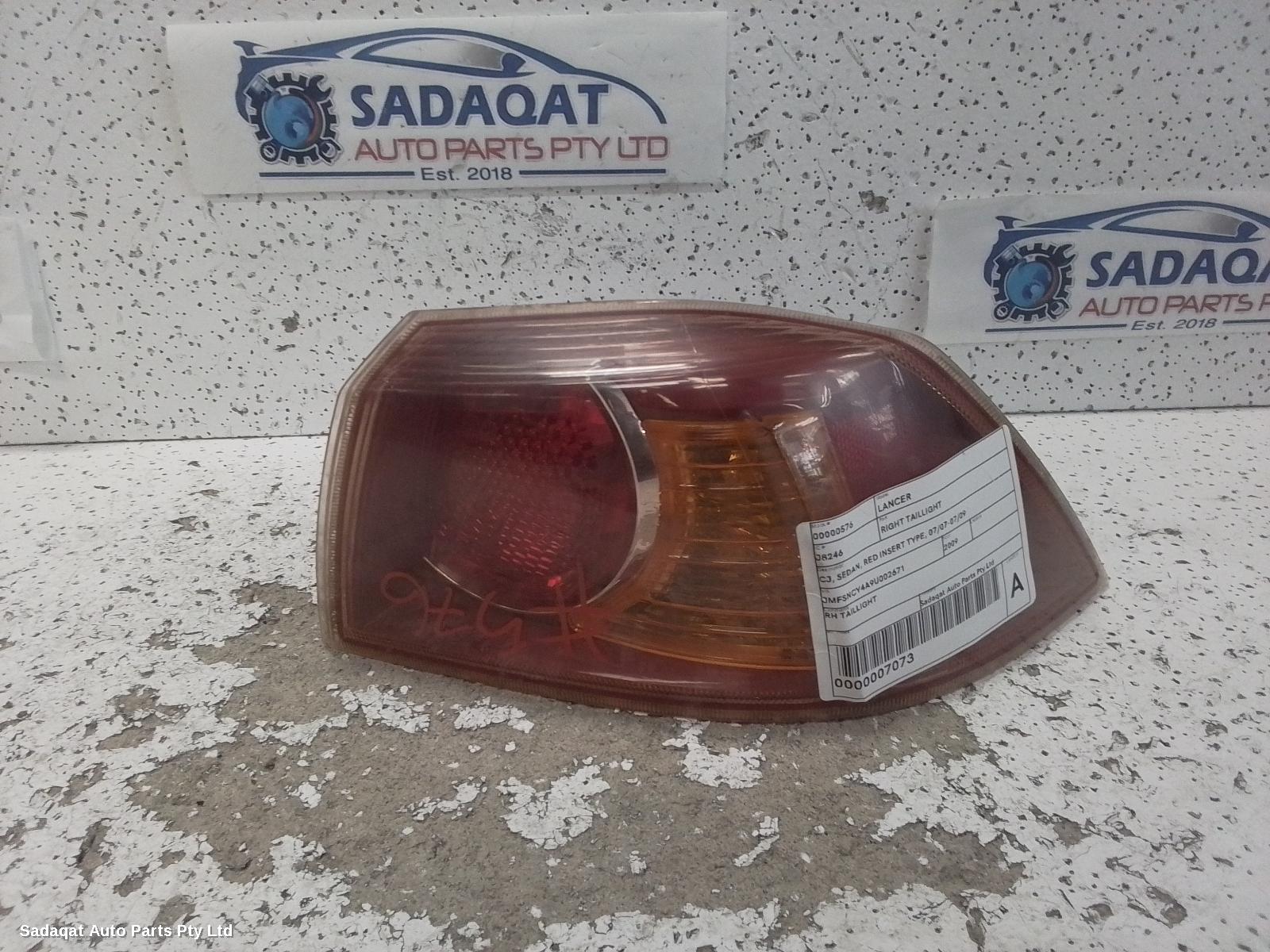 Mitsubishi Lancer Right Taillight